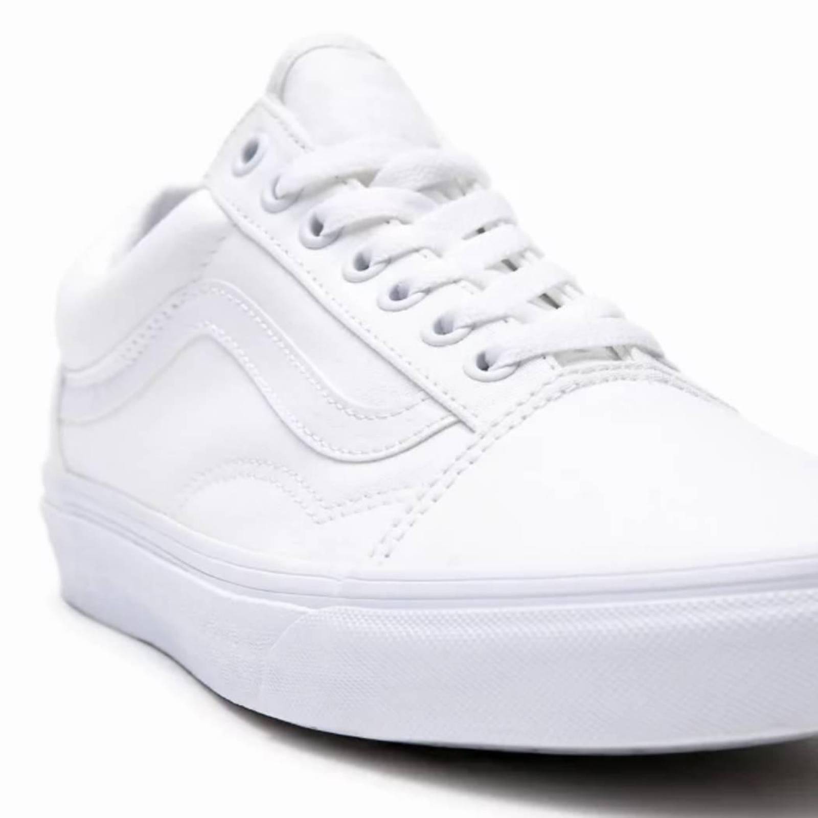 Tenis Vans Old Skool True White Unisex Clasico Casual Skate 
