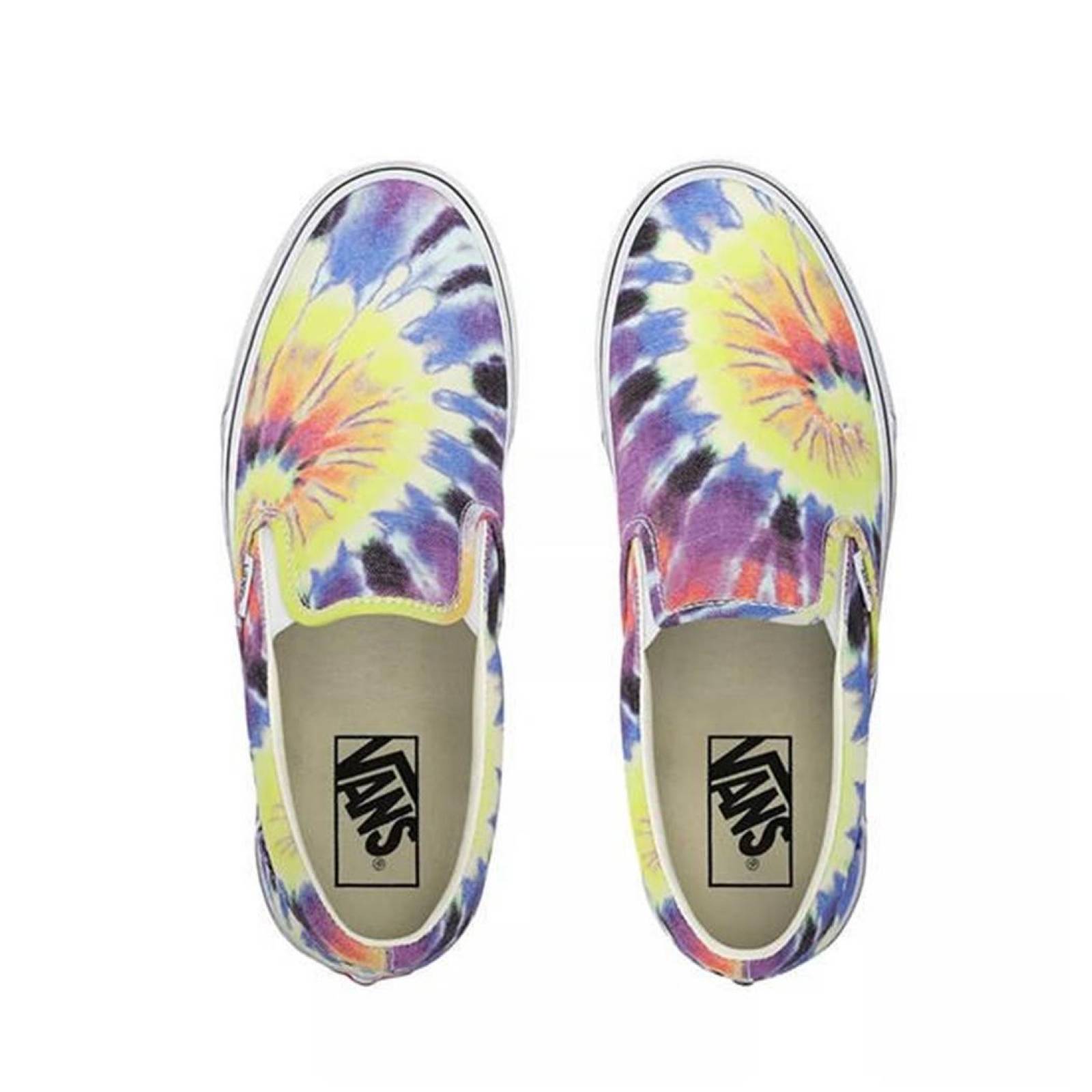 Tenis Vans Slip-On Washed Tie Dye Mujer Casual 
