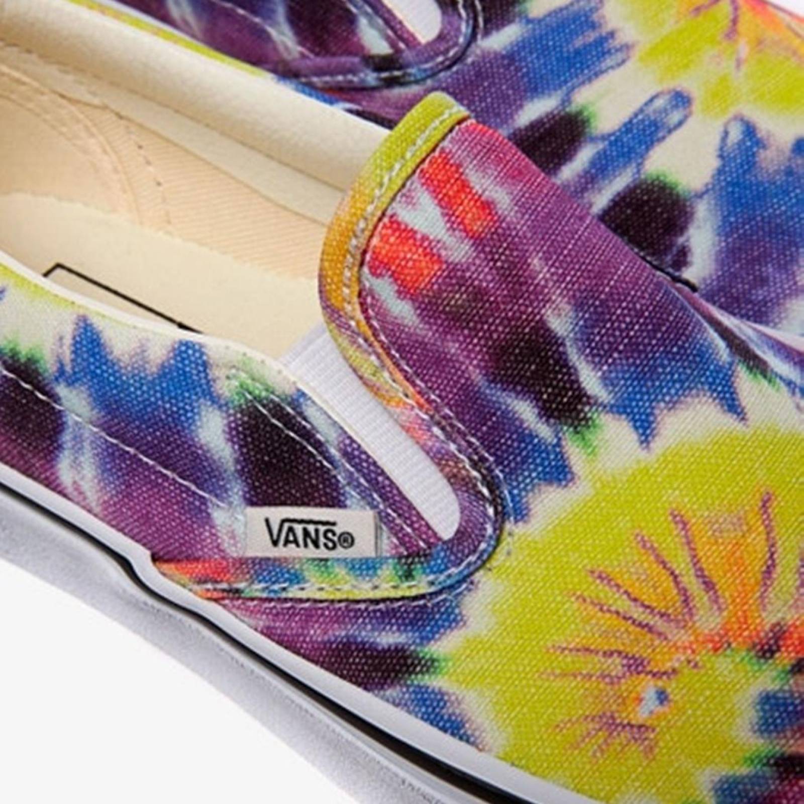 Tenis Vans Slip-On Washed Tie Dye Mujer Casual 