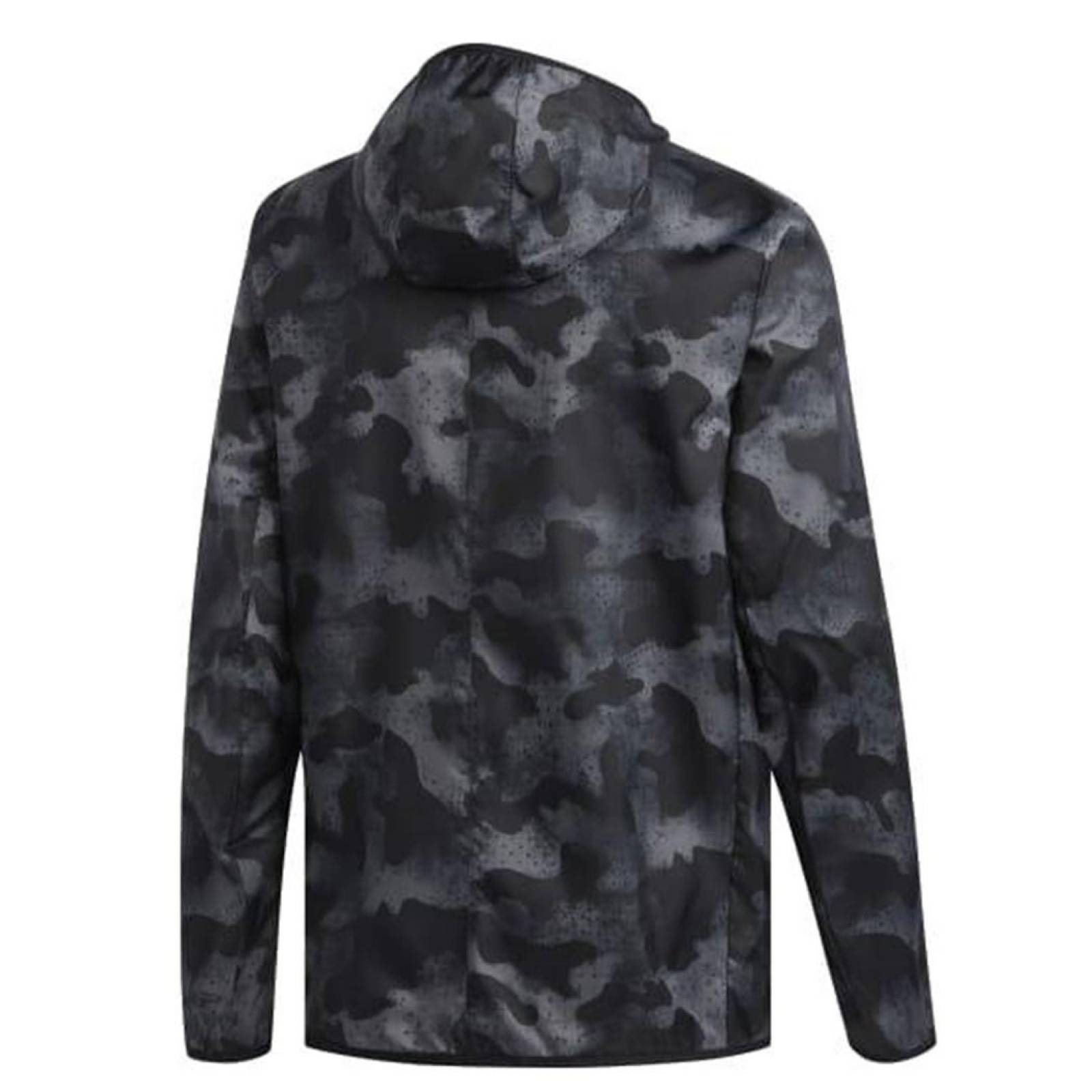 Chamarra Rompevientos Adidas Camuflaje Hombre Deportivo Correr 