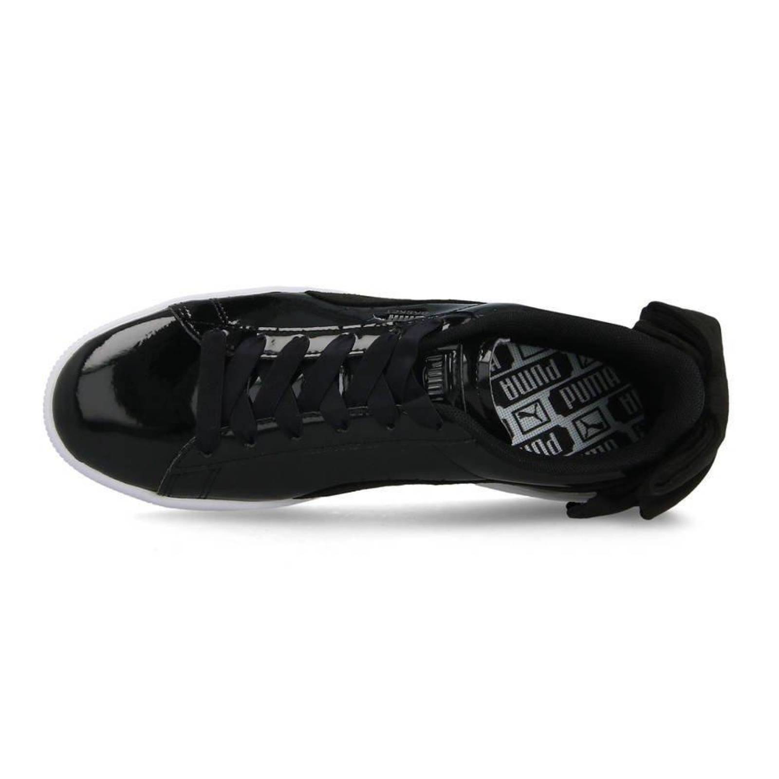 Tenis Puma Mujer Basket Bow Negro Deportivo 