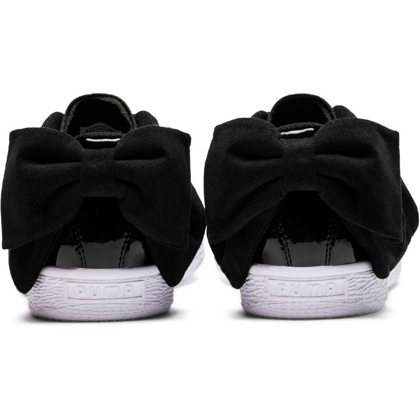 Tenis Puma Mujer Basket Bow Negro Deportivo 