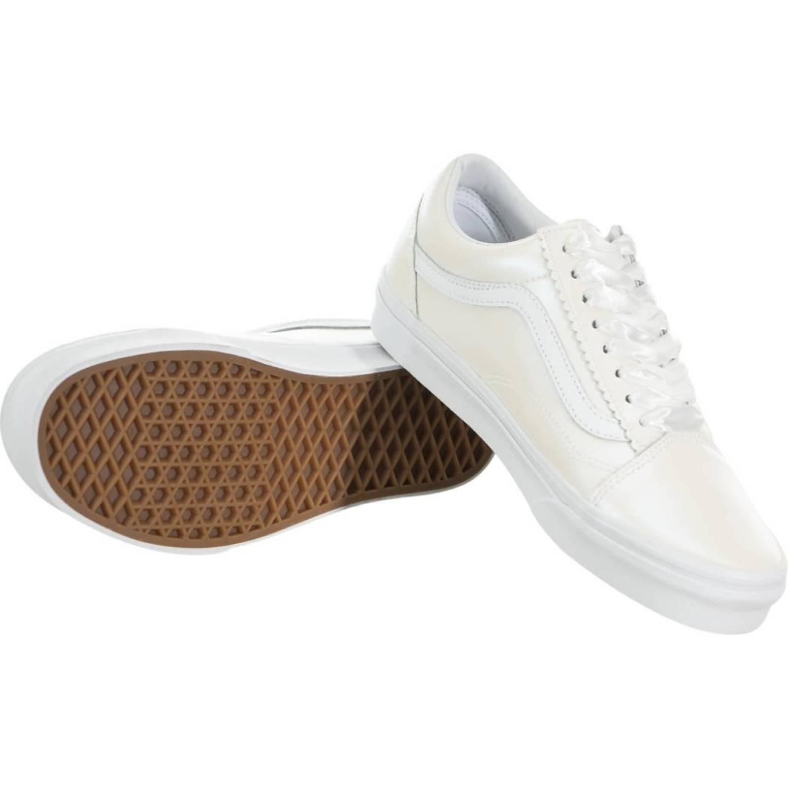 Tenis Vans Old Skool Pearl Suede Mujer Casual Moda 
