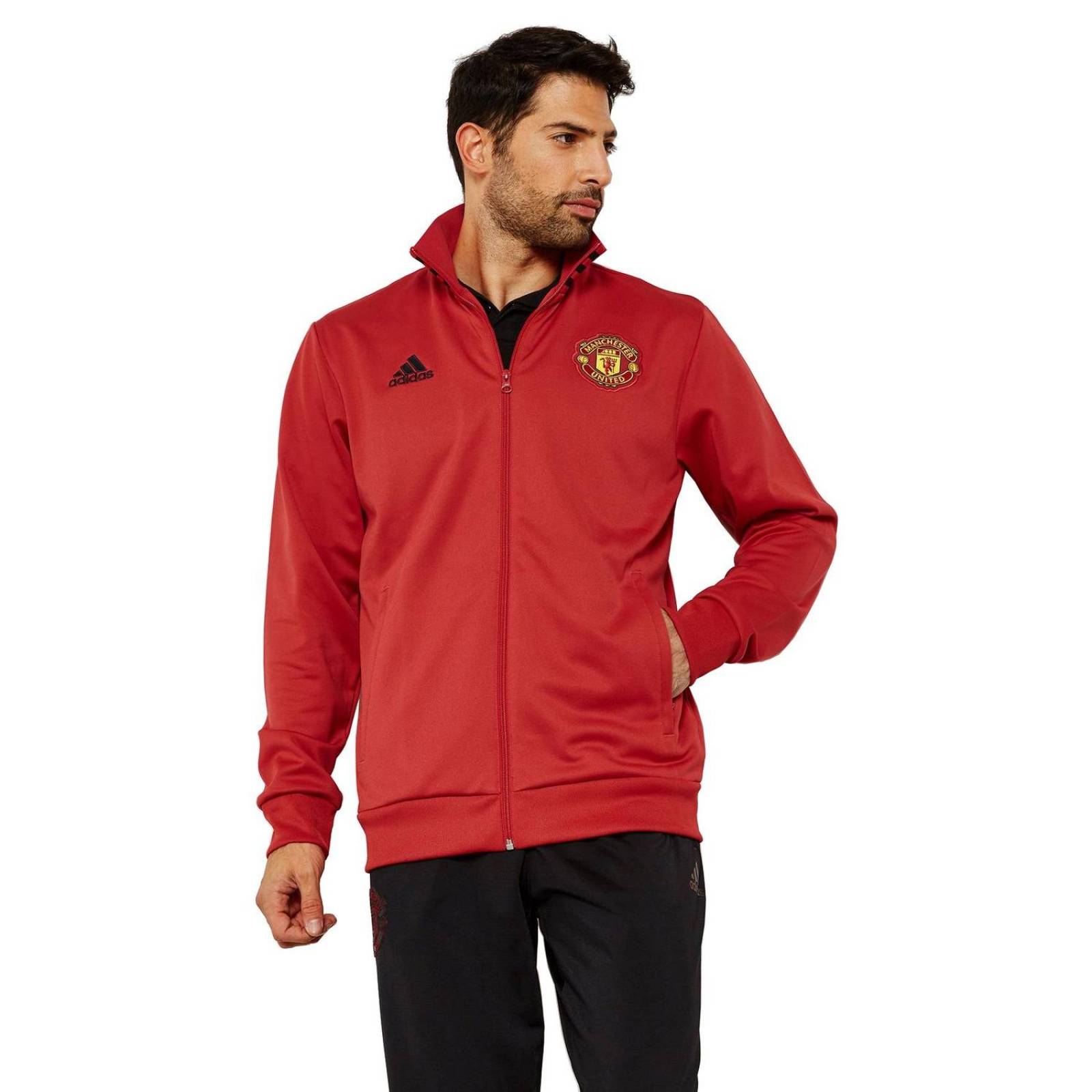 Chamarra Adidas Manchester United Hombre Futbol Sport Soccer 