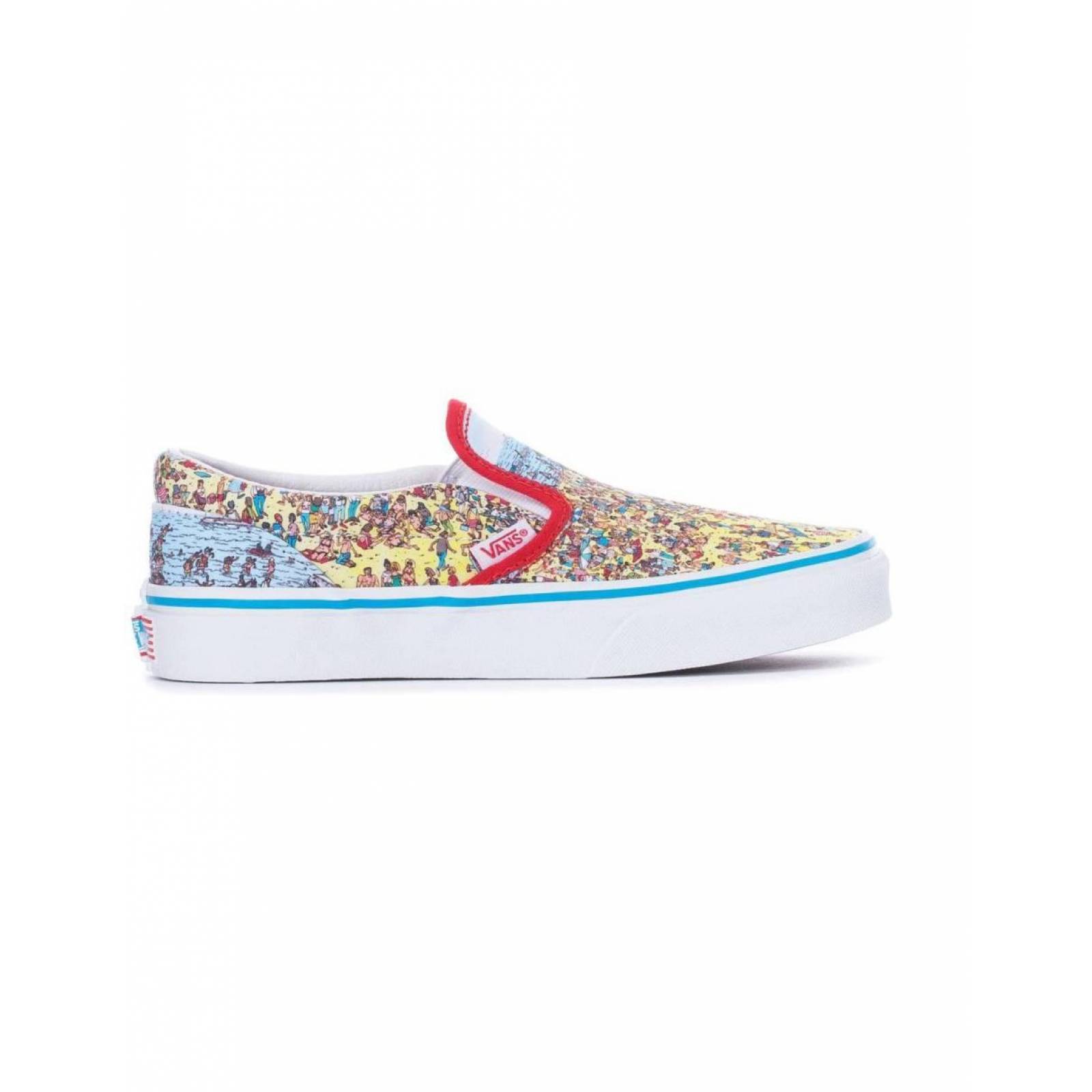 Tenis Vans Slip-On Where's Waldo? Infantil Casual 