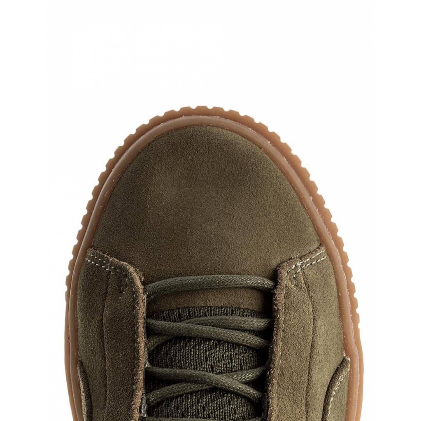 Tenis Puma Platform Mid Olive Night Mujer Plataforma Casual 25.5 Verde