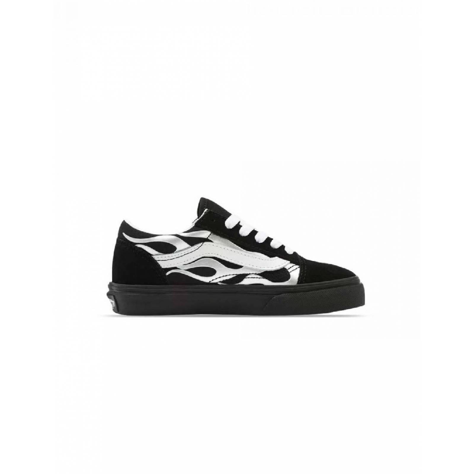 Tenis Vans Old Skool Metallic Flame Mujer Casual 