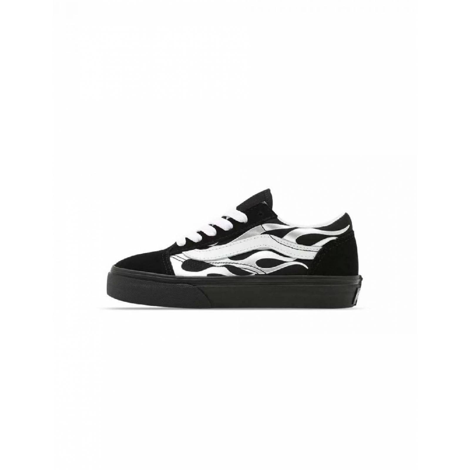 Tenis Vans Old Skool Metallic Flame Mujer Casual 