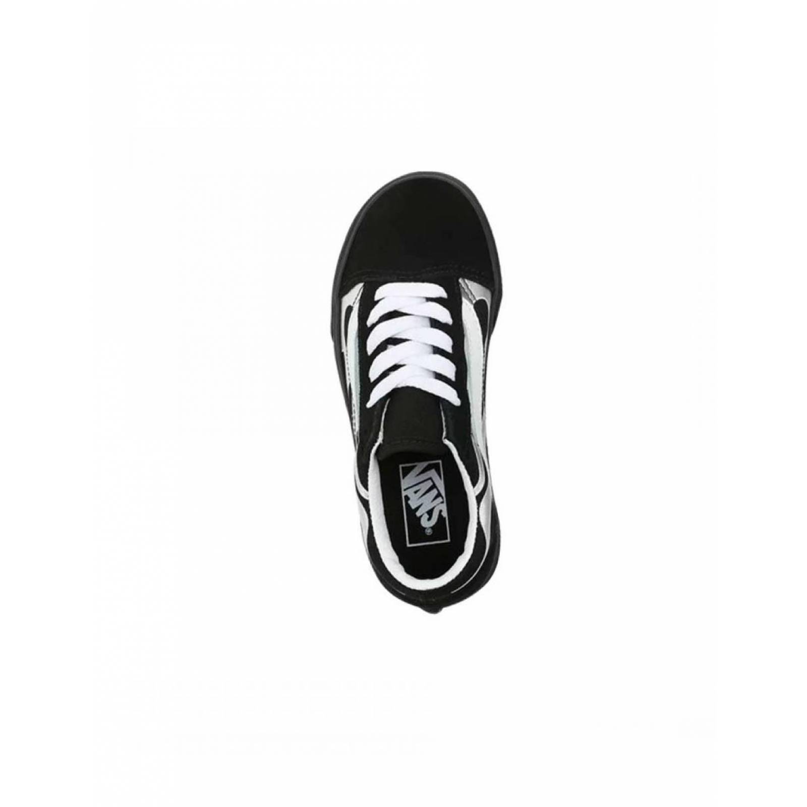 Tenis Vans Old Skool Metallic Flame Mujer Casual 