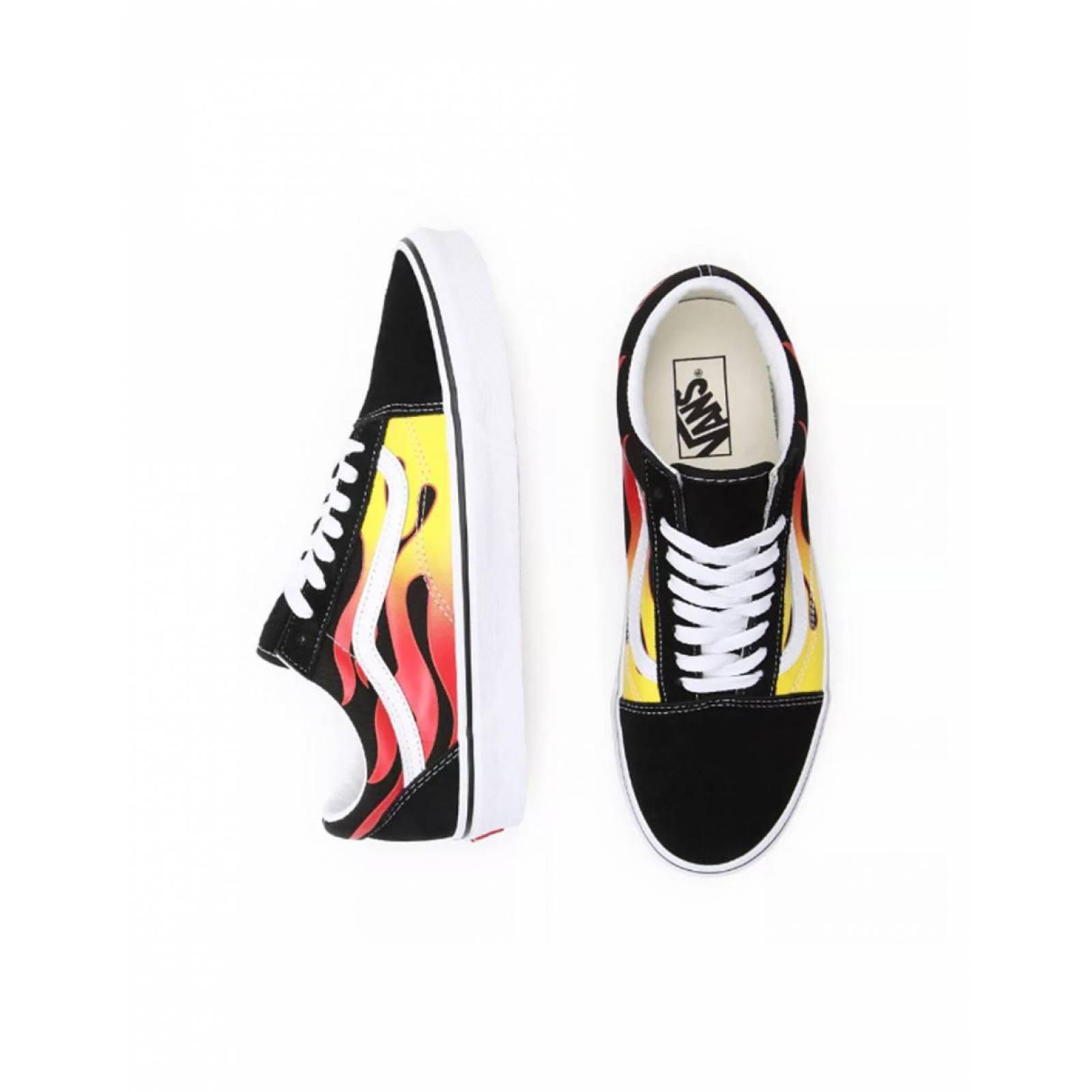 Tenis Vans Old Skool Flame Unisex Skate Deportivo