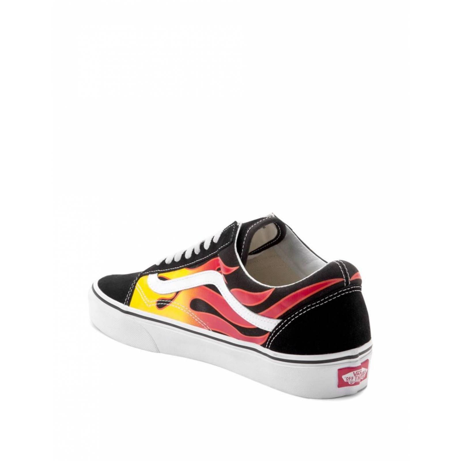 Tenis Vans Old Skool Flame Unisex Skate Deportivo