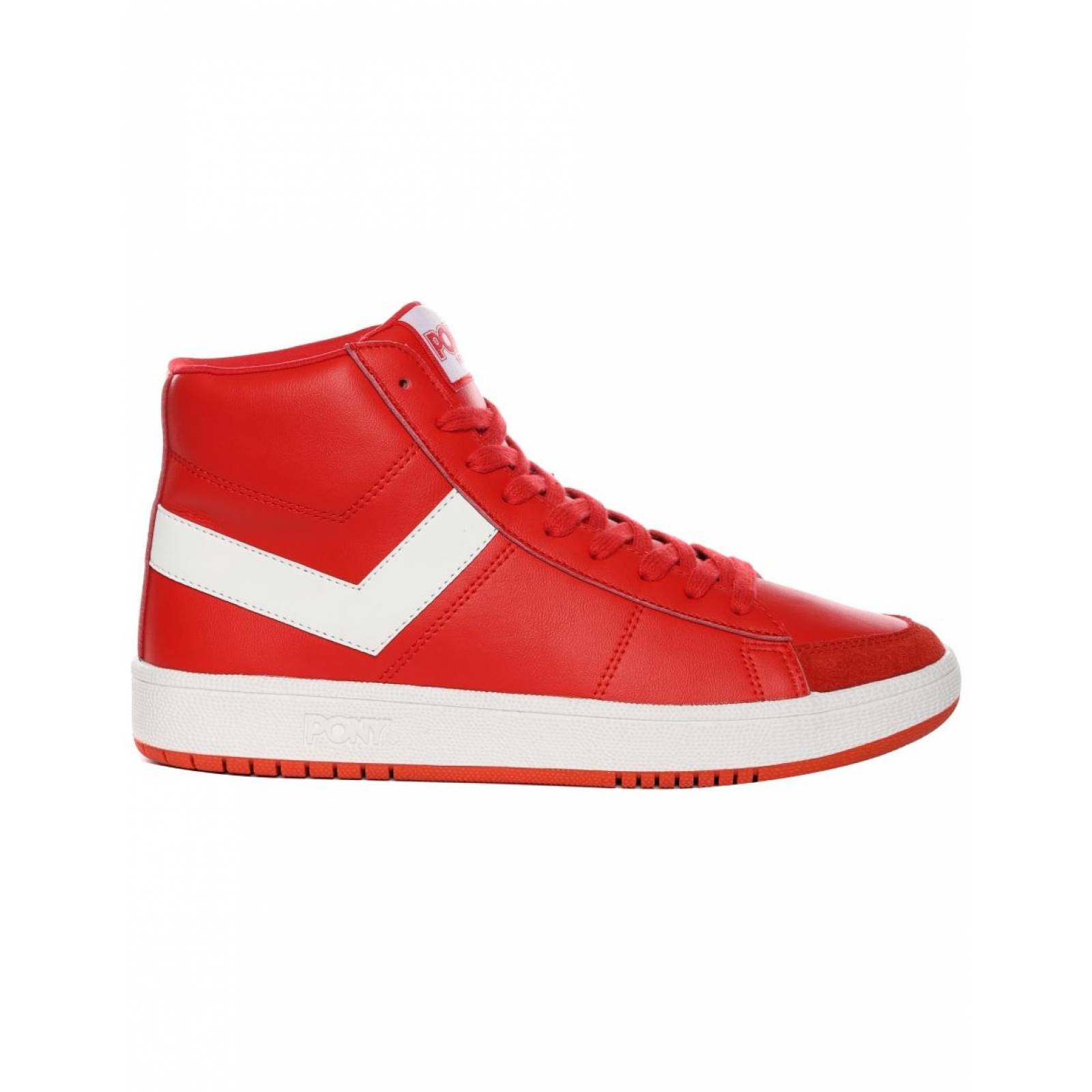 Tenis PONY Pro 80 Hi Unisex Ruby Red Retro Clásico Sport 
