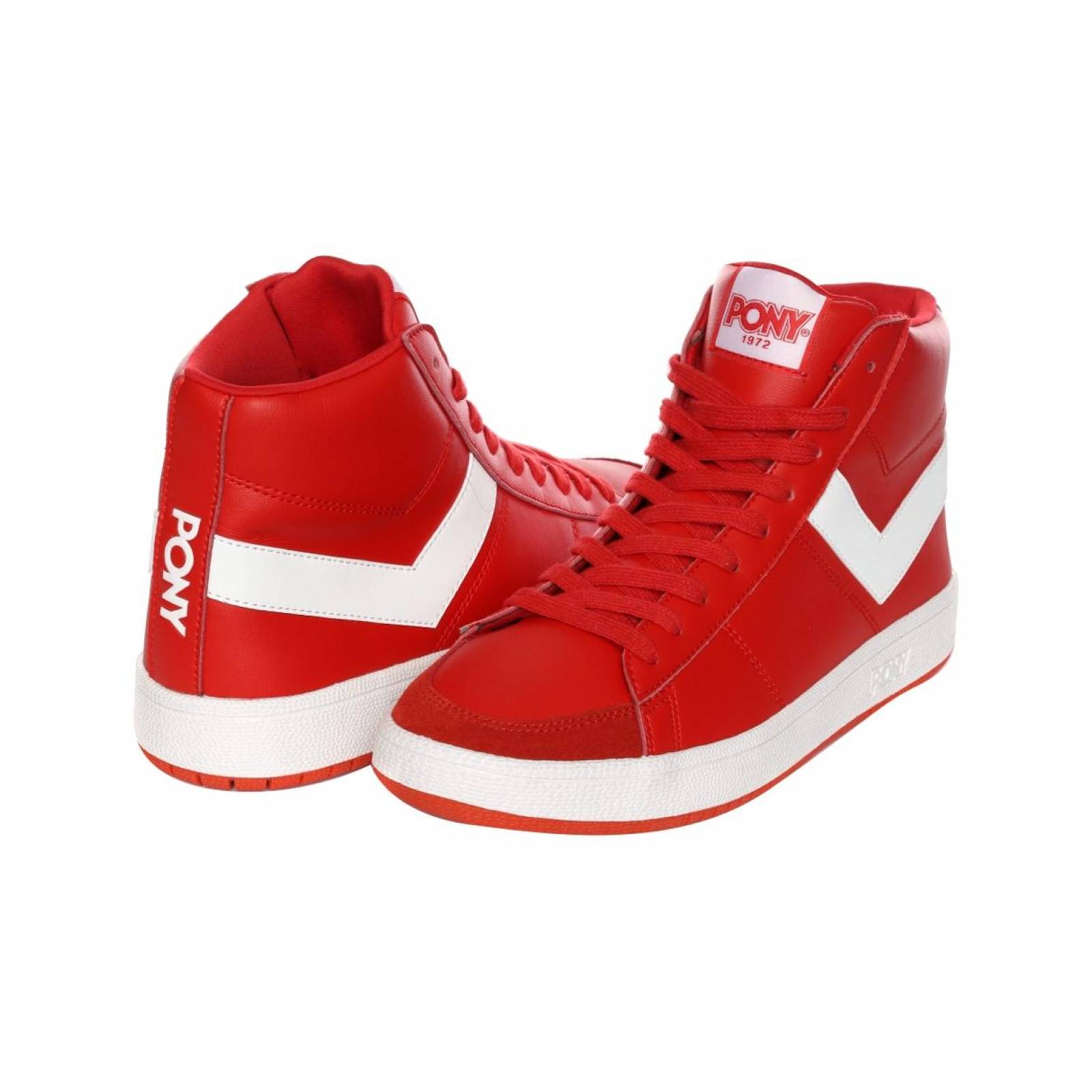 Tenis PONY Pro 80 Hi Unisex Ruby Red Retro Clásico Sport 