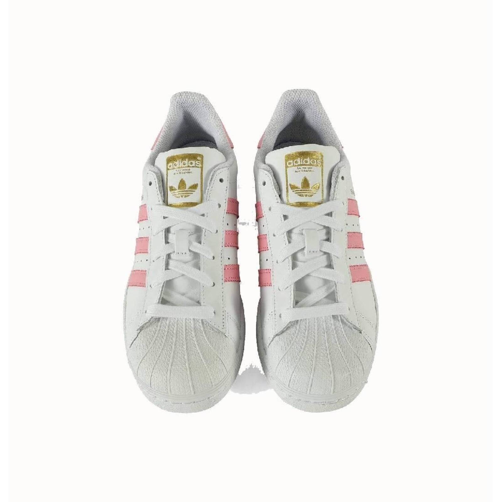 Tenis Adidas Originals Superstar Mujer Clasico Casual Blanco 25.5
