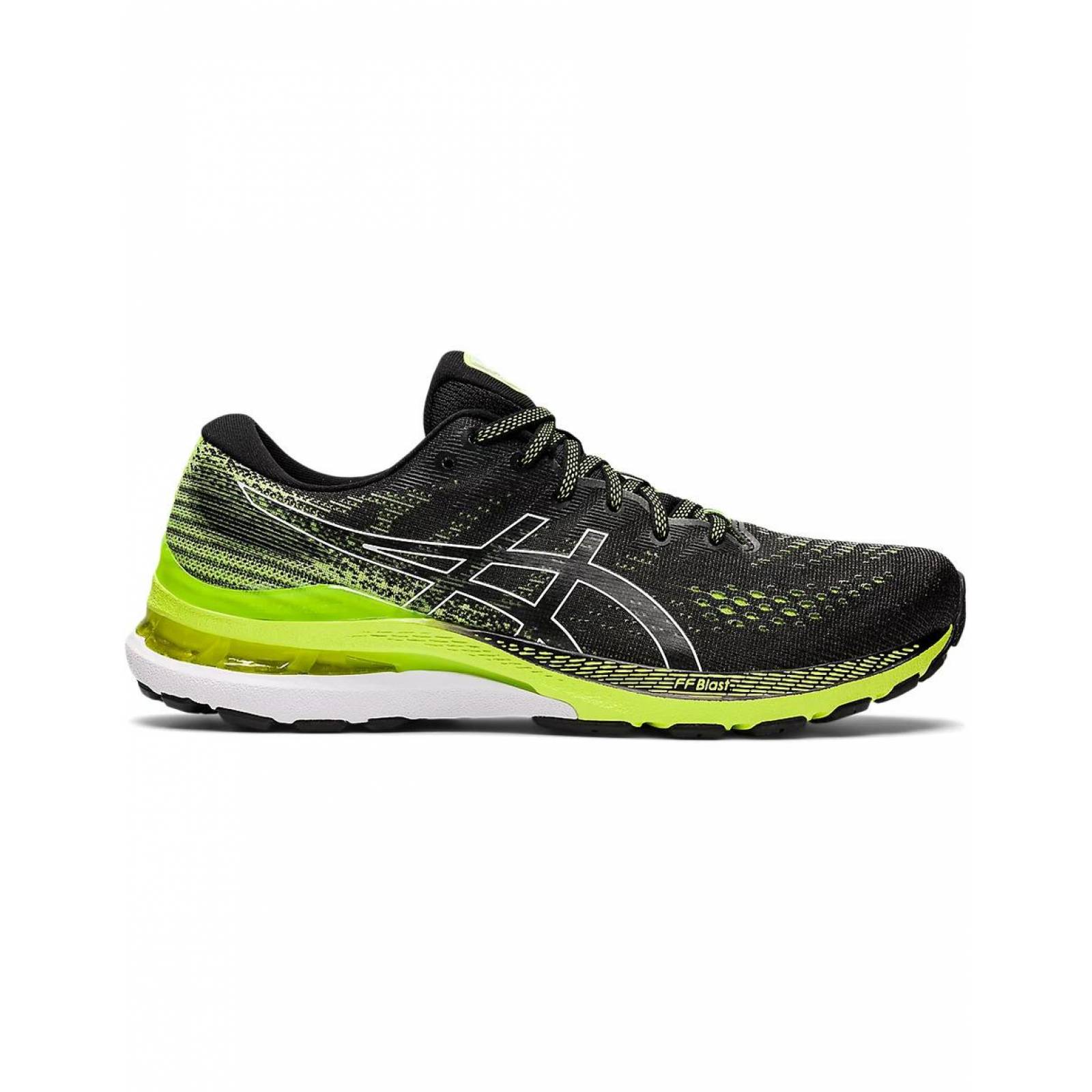 Tenis Asics Gel-Kayano 28 Hombre Correr Entrenar Gym Negro