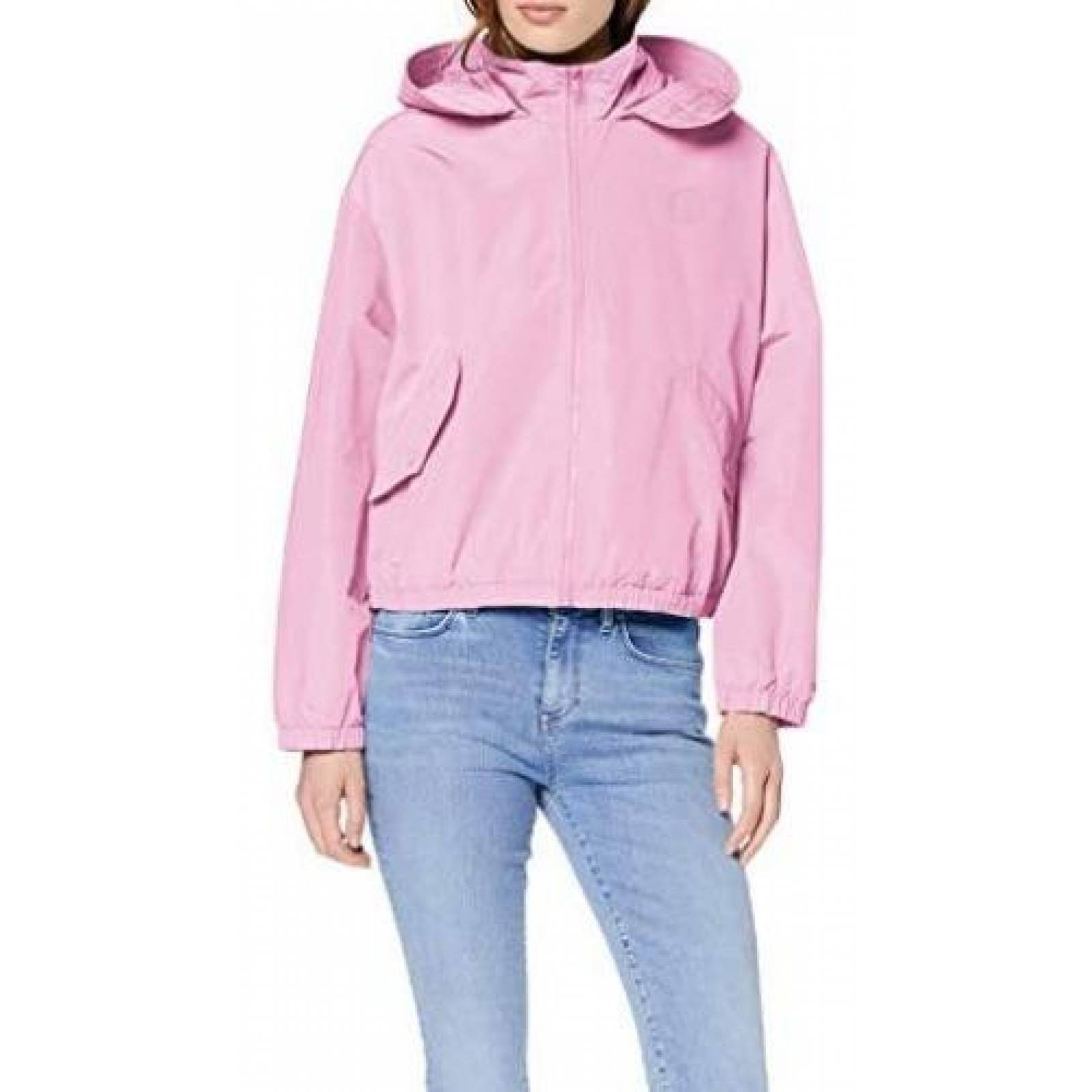 Impermeable Tommy Hilfiger Rosa Mujer Lluvia Rompevientos 