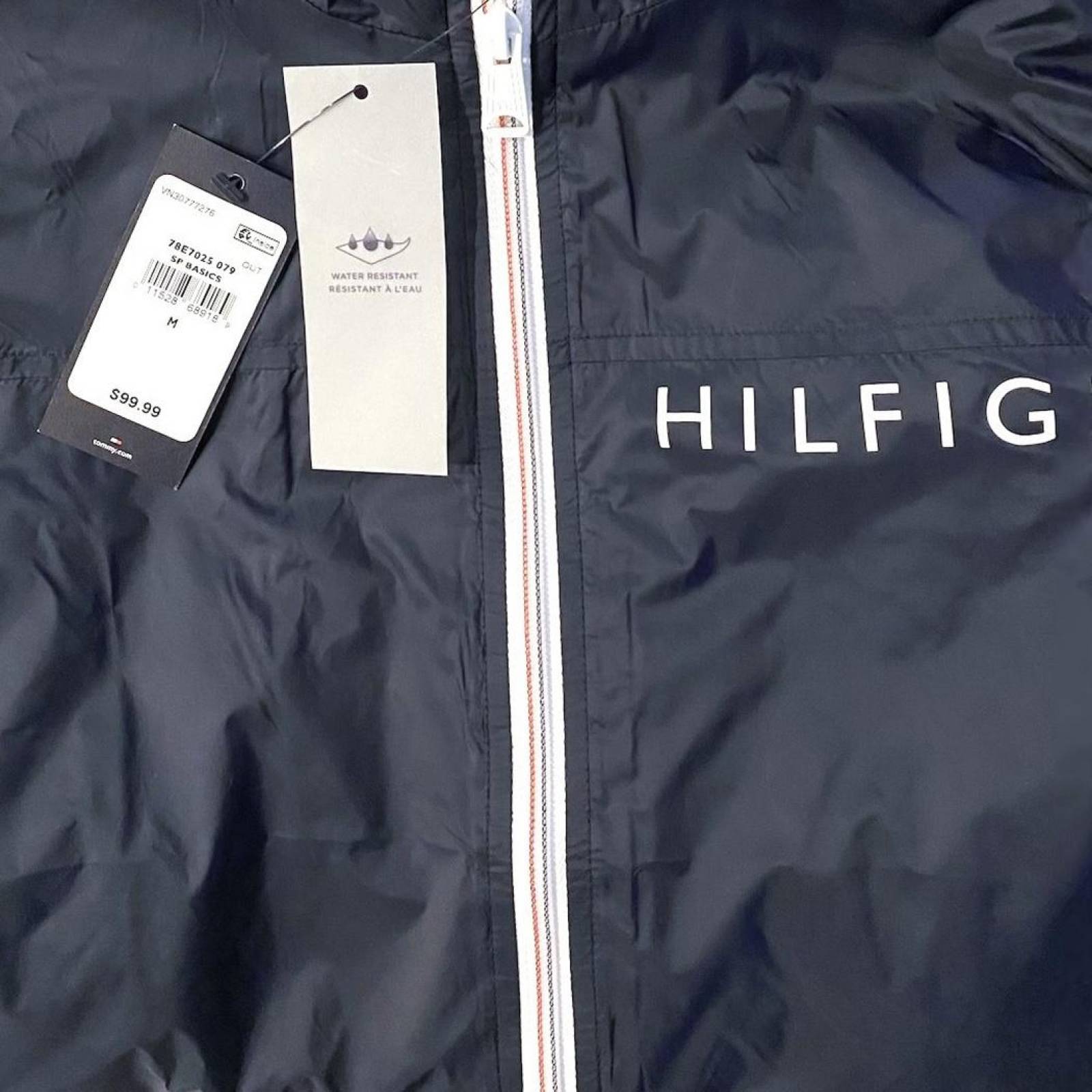Chamarra Tommy Hilfiger Hombre Rompevientos Deportiva 
