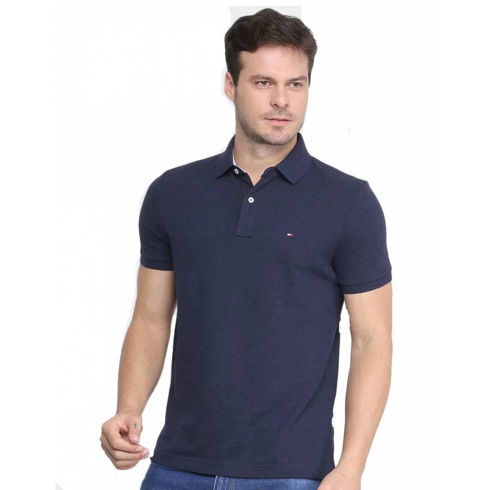 Outlet360 Camisetas Tommy Hilfiger NiÃ±o Tela Fria Negra Cuello
