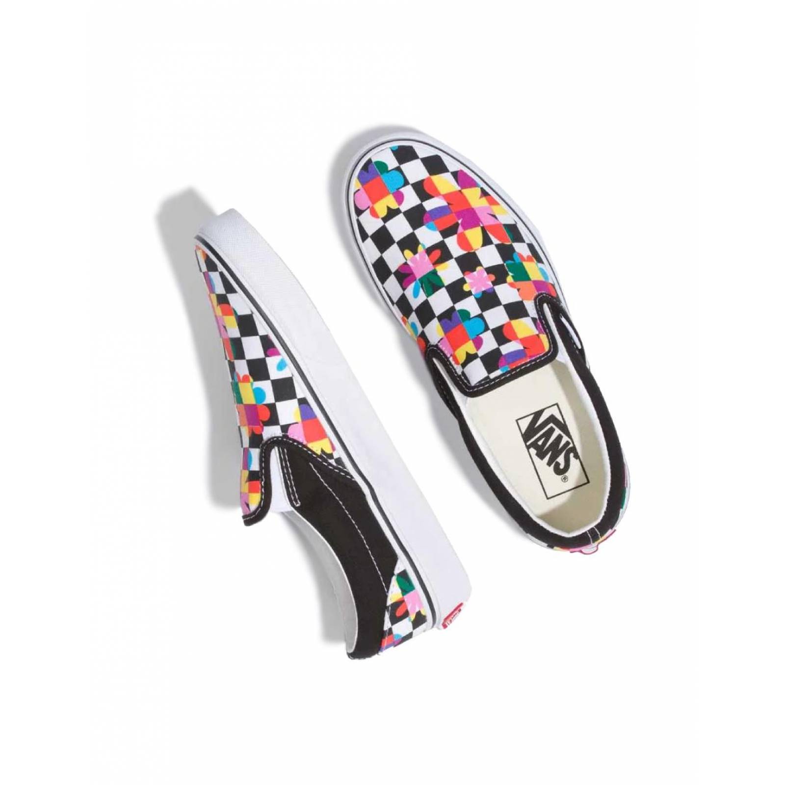 Tenis Vans Classic Slip-On Mujer Estampado Caminar Comodo