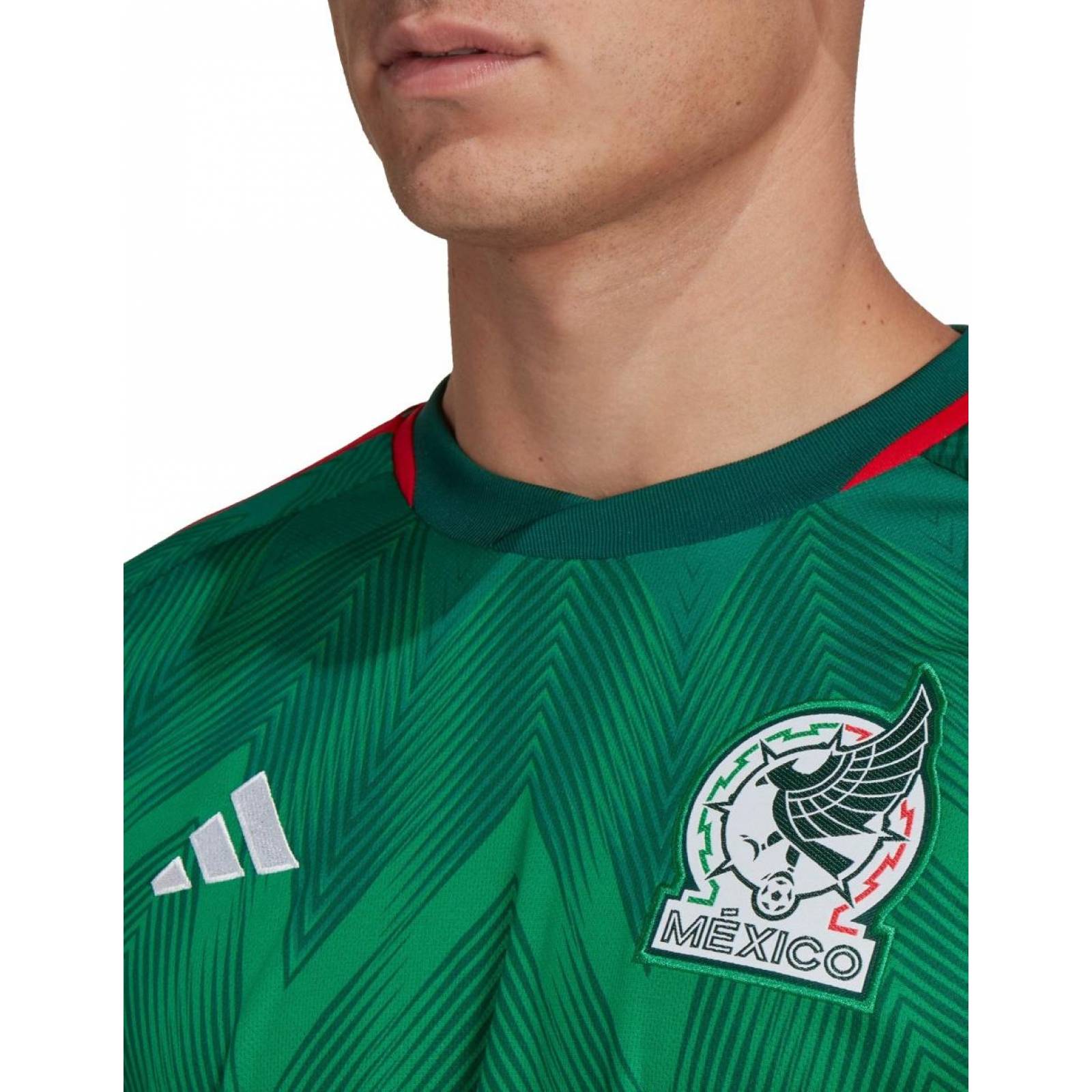 Jersey Adidas Selección Nacional de México Hombre Local Mundial 2022 Qatar 