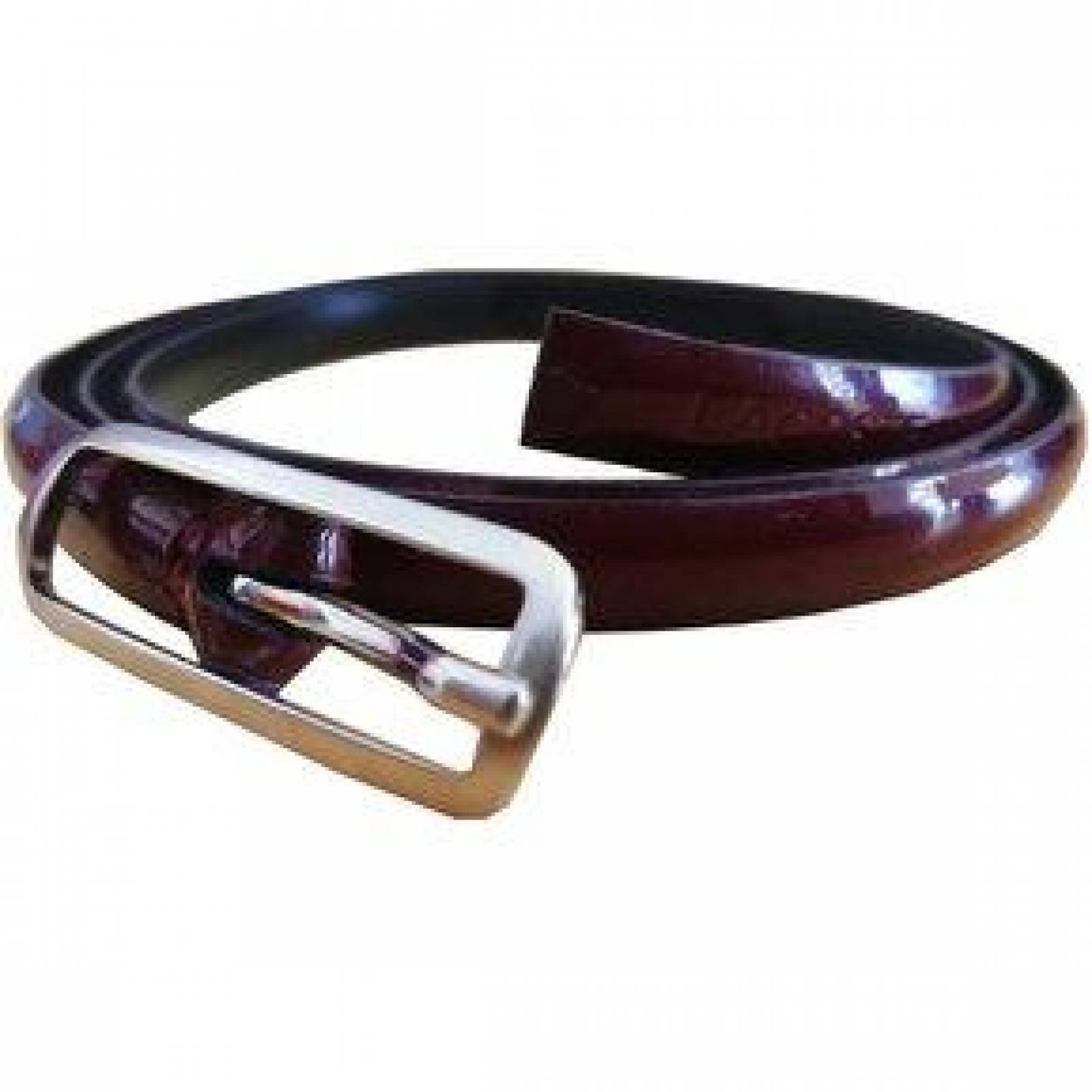 Cinturon Lacoste Mujer Piel Moda Tinto Original 95 Café