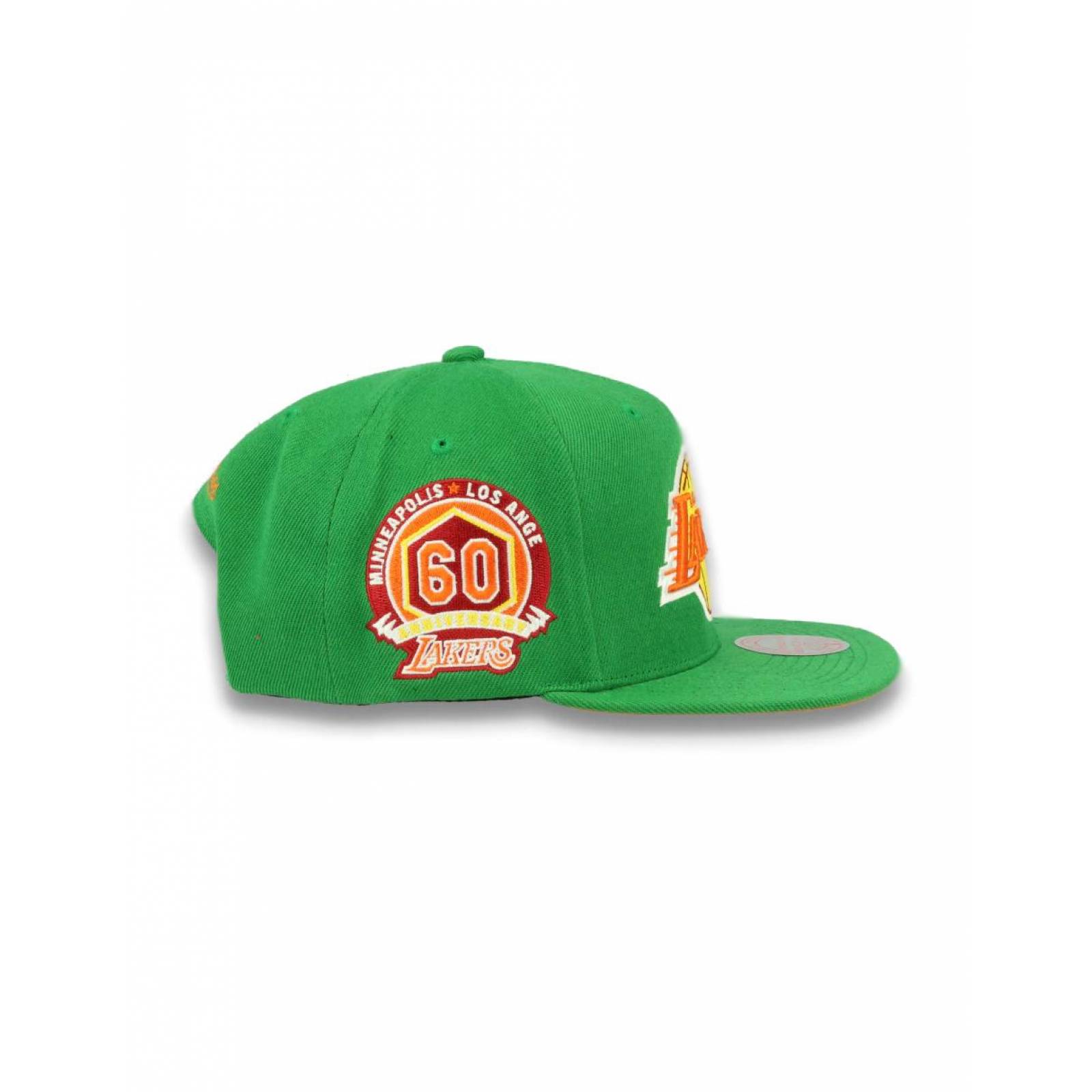 Gorra Mitchell & Ness LA Lakers NBA 60th Anniversary Snapback UNITALLA Verde
