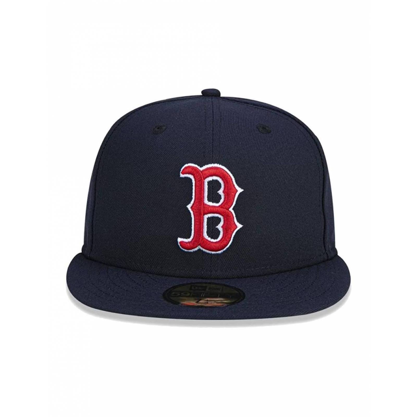 Gorra New Era 59FIFTY Boston Red Sox Hombre Beisbol MLB Azul marino 7 3/8