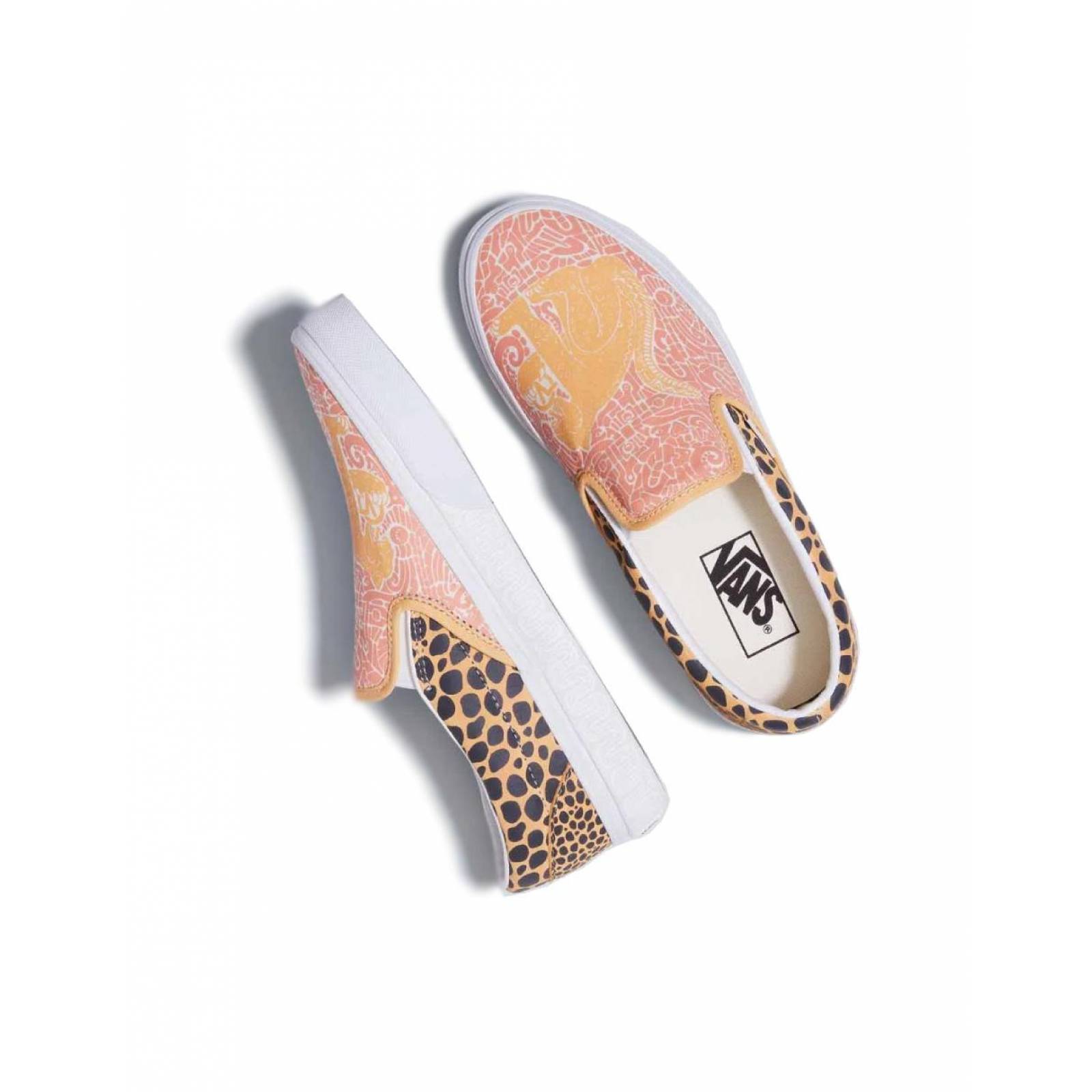 Tenis Vans Classic Slip-On Jaguar Mujer Casual Moda Caminar 