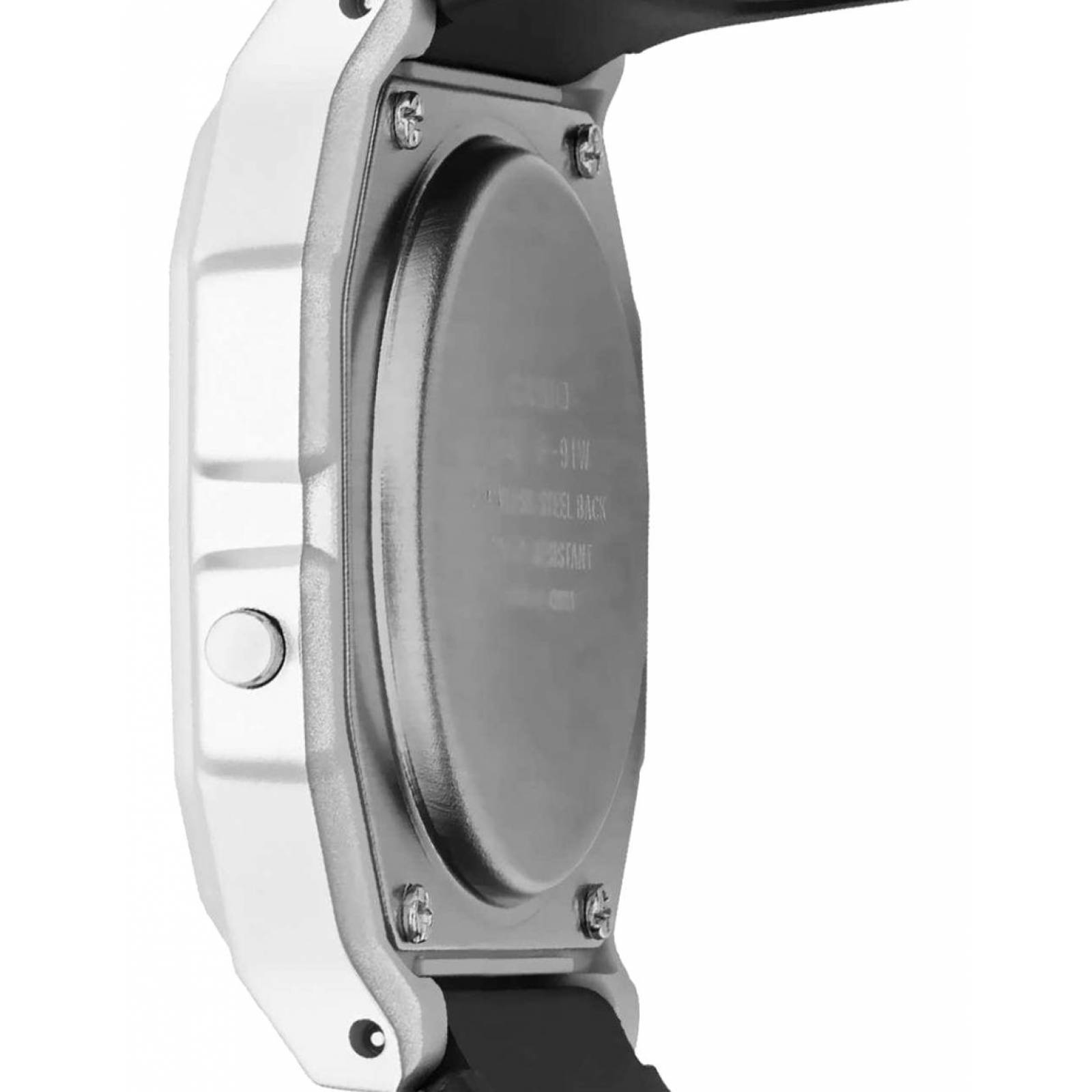 Reloj Casio Clásico Resistente al Agua Retro Alarma Digital Plateado 33 mm