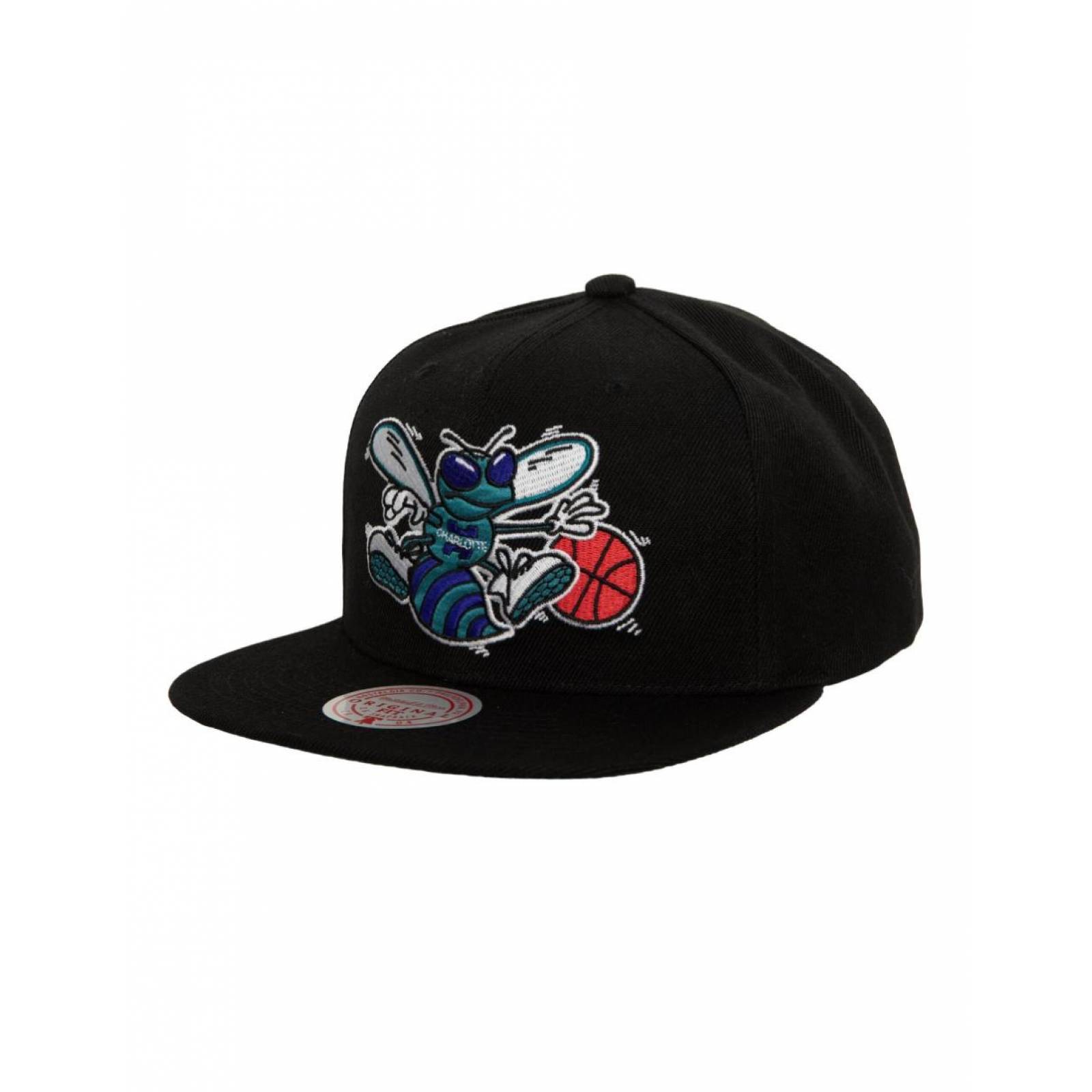 Gorra Mitchell & Ness Charlotte Hornets Basquetbol NBA Snapback Azul UNITALLA