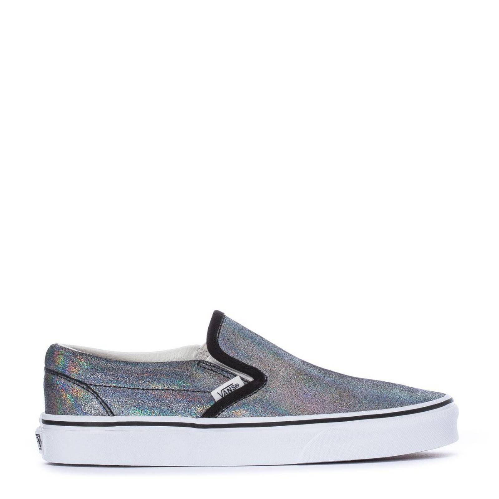 Tenis Vans Classic Slip-On Prism Unisex Skate Metalico 
