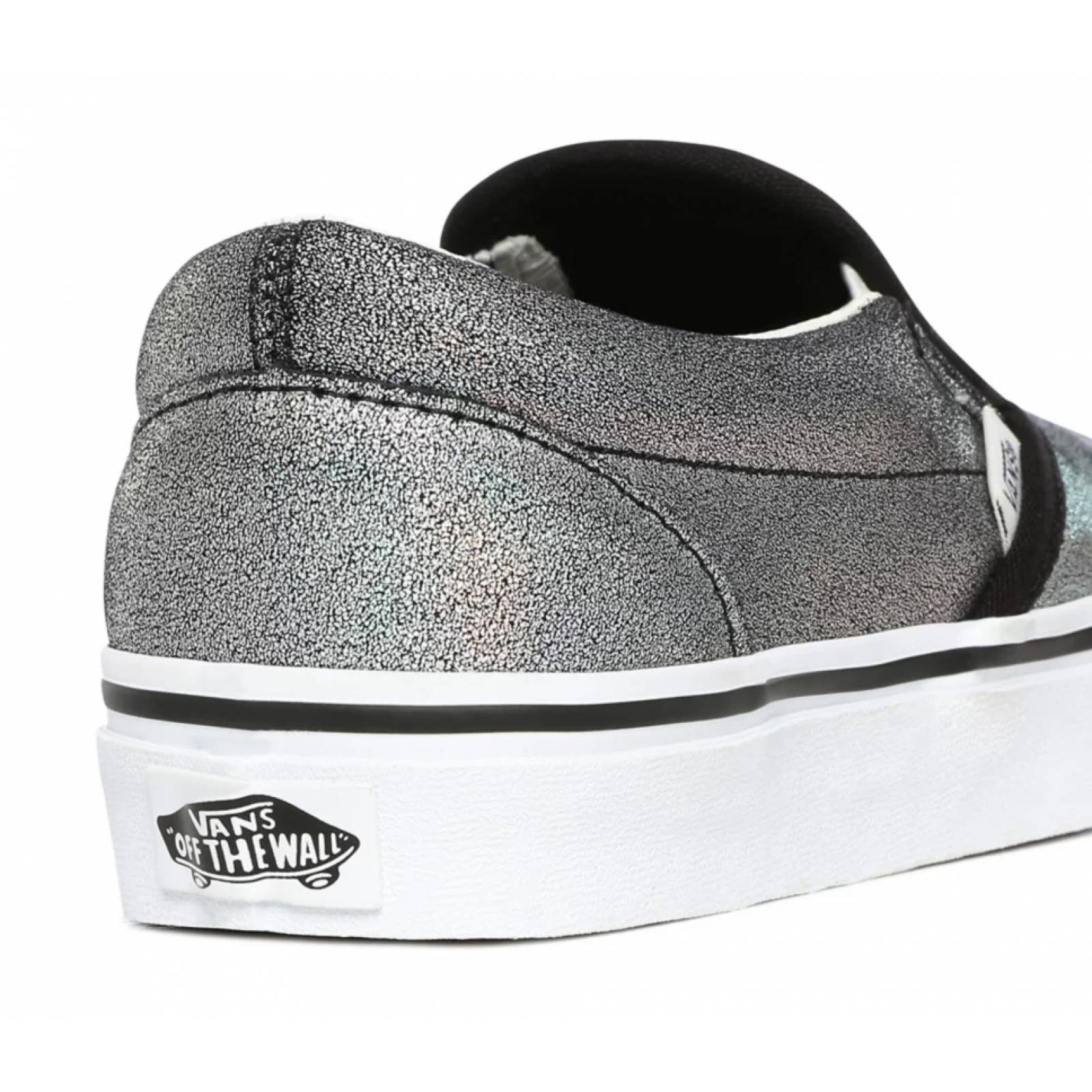 Tenis Vans Classic Slip-On Prism Unisex Skate Metalico 