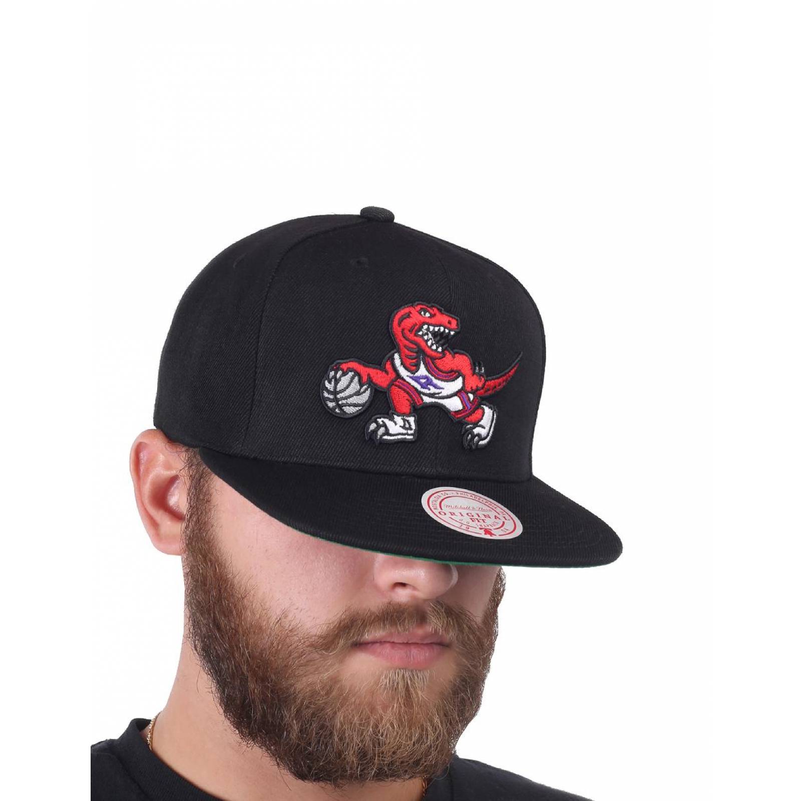 Gorra Mitchell & Ness NBA Toronto Raptors Básquetbol Negro UNITALLA