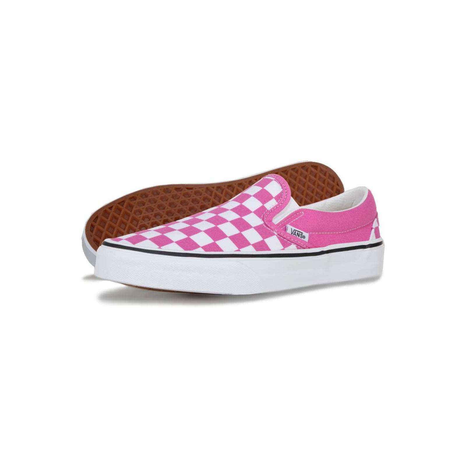 Tenis Vans Classic Slip-On Checkerboard Mujer Skate Sport 