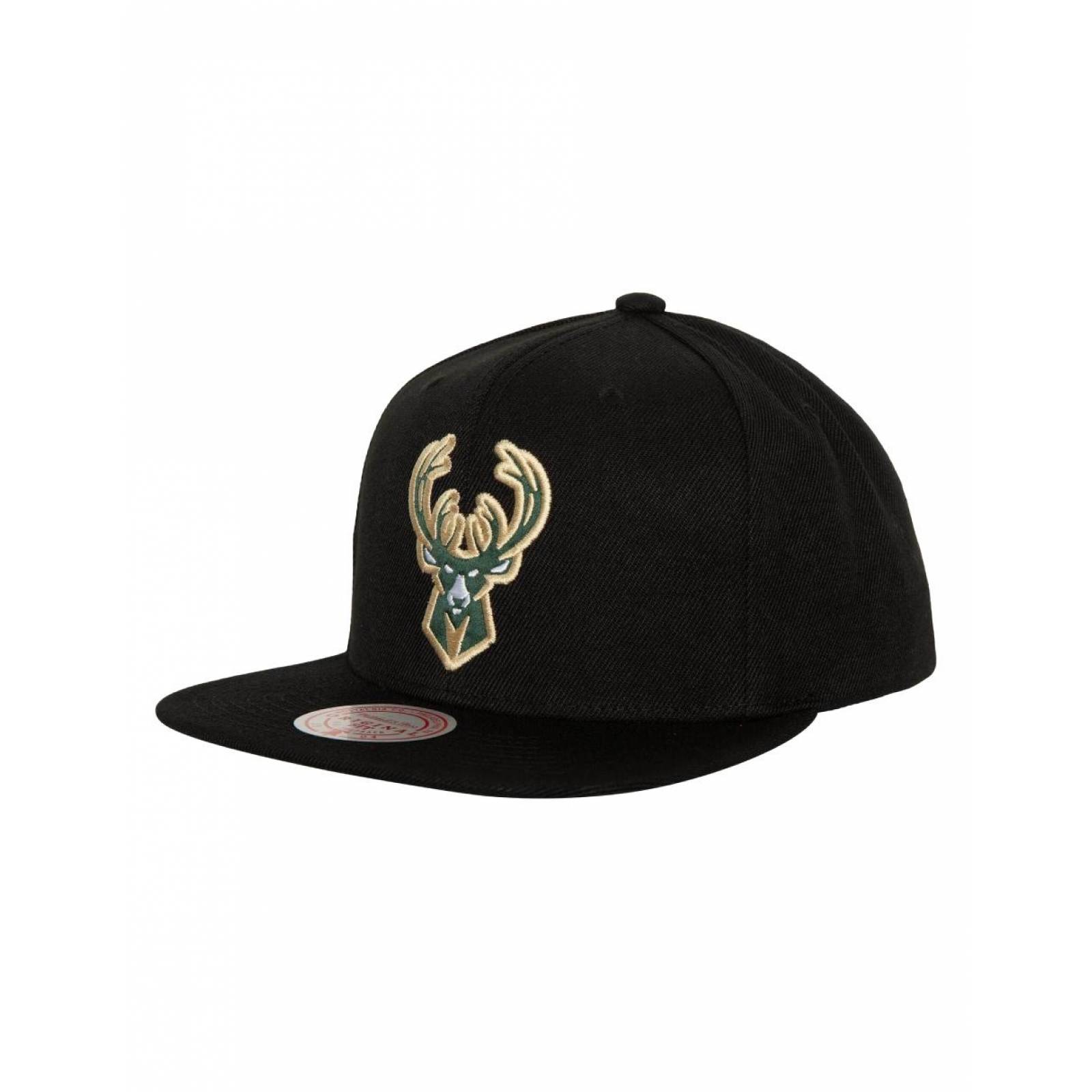 Gorra Mitchell & Ness Milwaukee Bucks Basquetbol NBA 