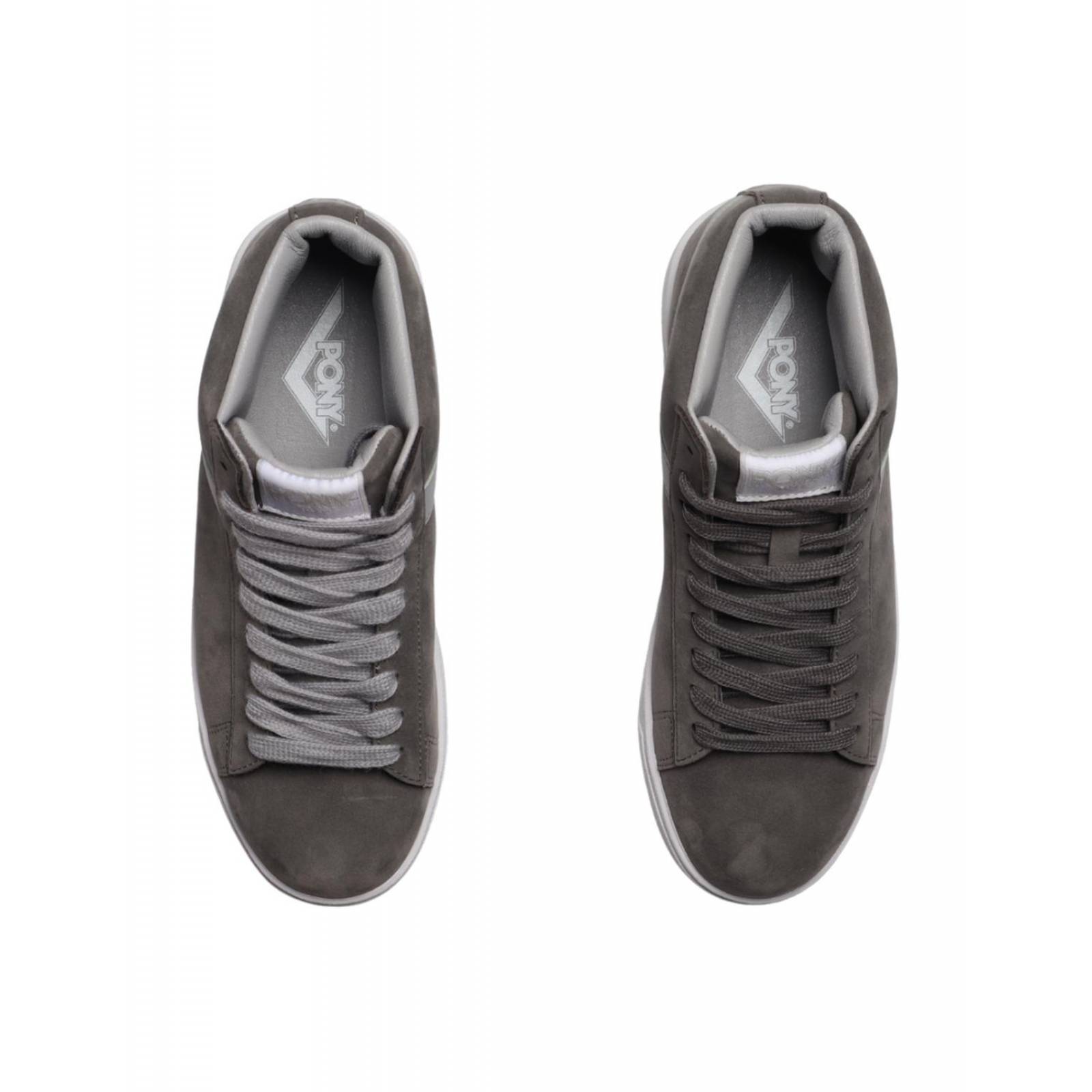 Tenis PONY Top Star Hi Monument Gray Unisex Caminar Moda