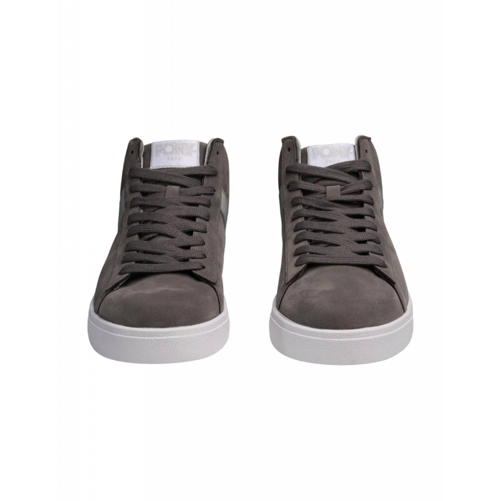 Tenis PONY Top Star Hi Monument Gray Unisex Caminar Moda