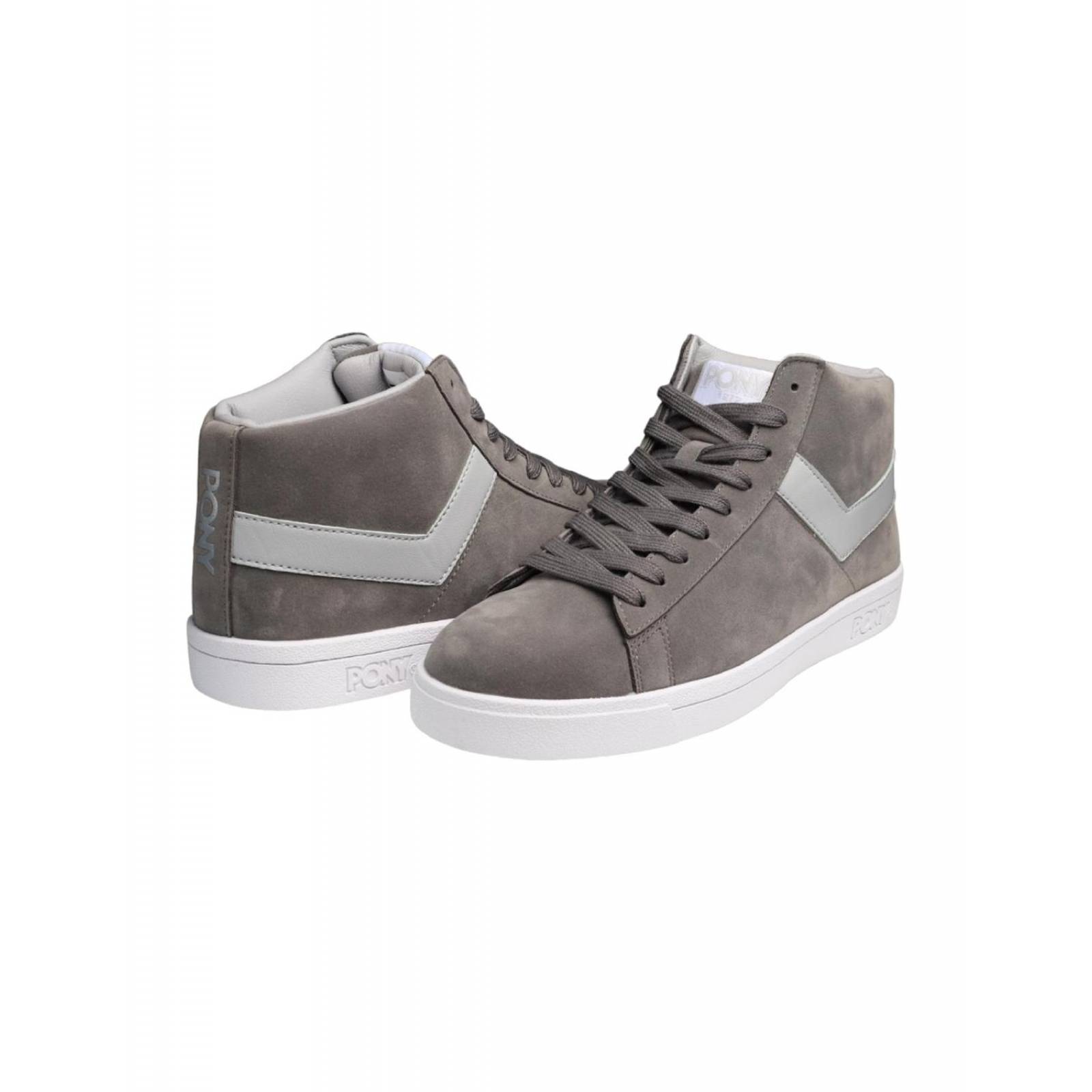 Tenis PONY Top Star Hi Monument Gray Unisex Caminar Moda