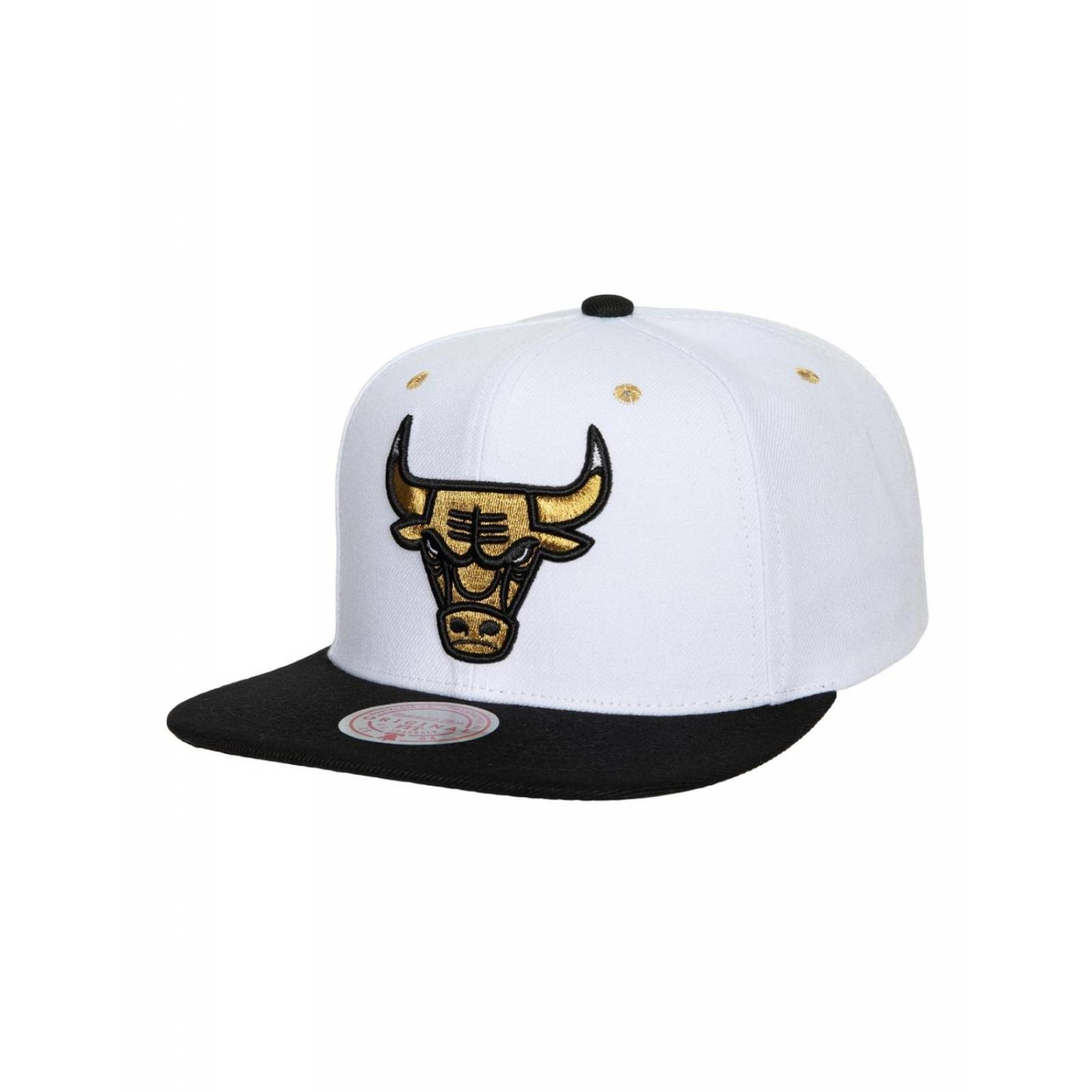 Gorra Mitchell and Ness White Gold Chicago Bulls NBA Basquebol Blanco UNITALLA