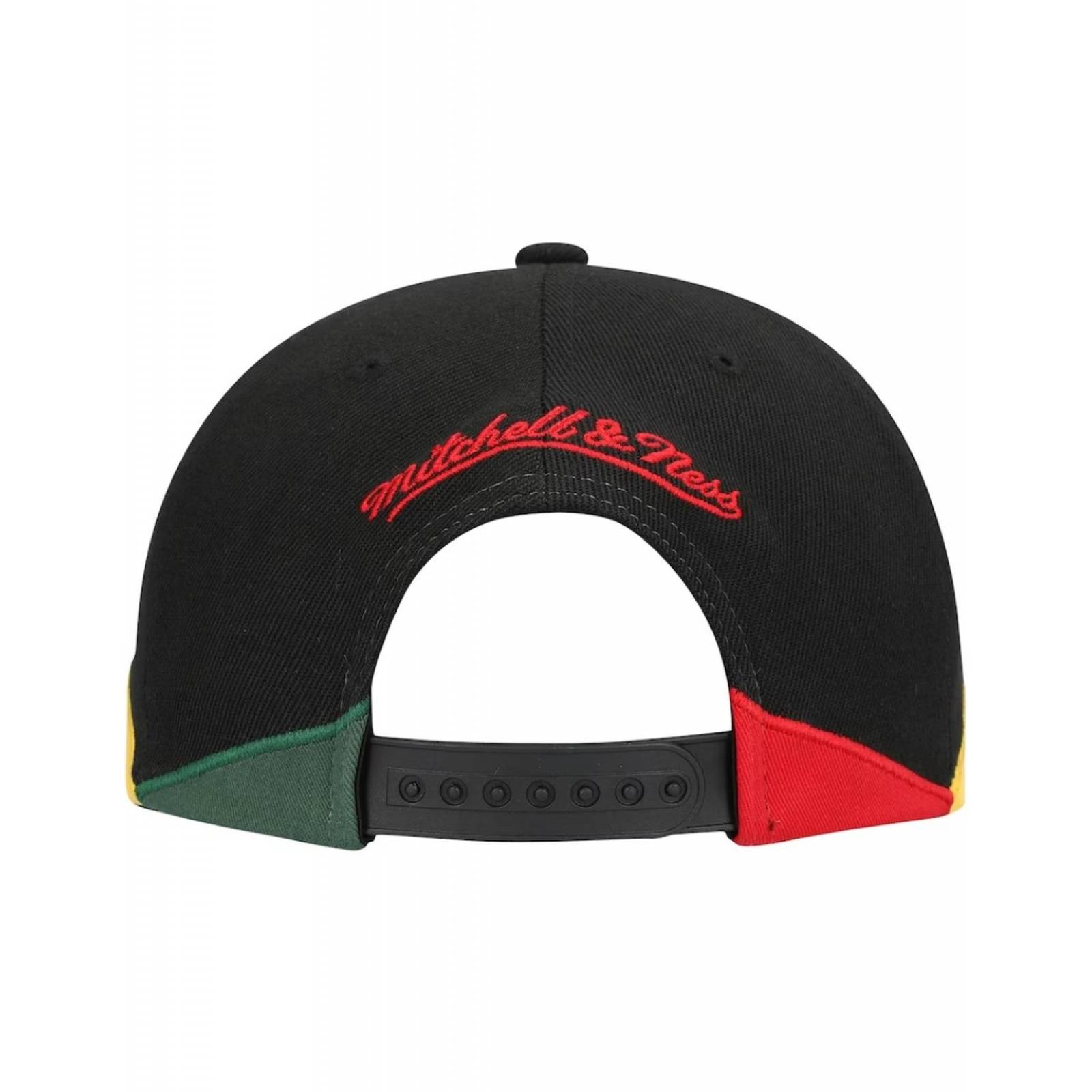 Gorra Mitchell and Ness Atlanta Hawks Black History Month NBA Negro UNITALLA