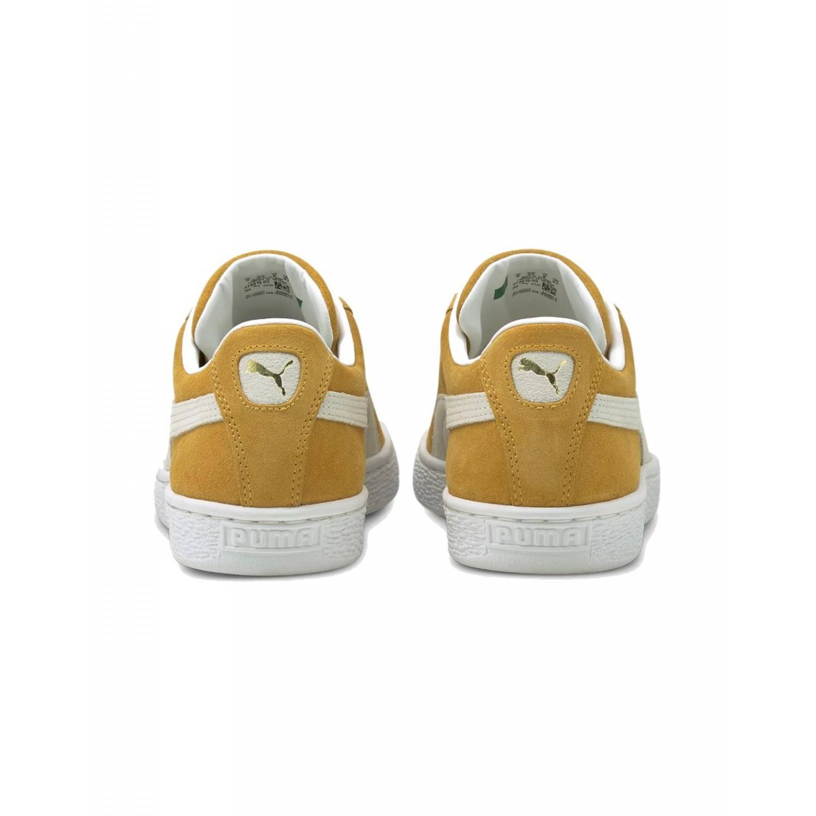 Tenis Puma Suede Classic XXI Hombre Amarillo Casual Caminar Cómodo 