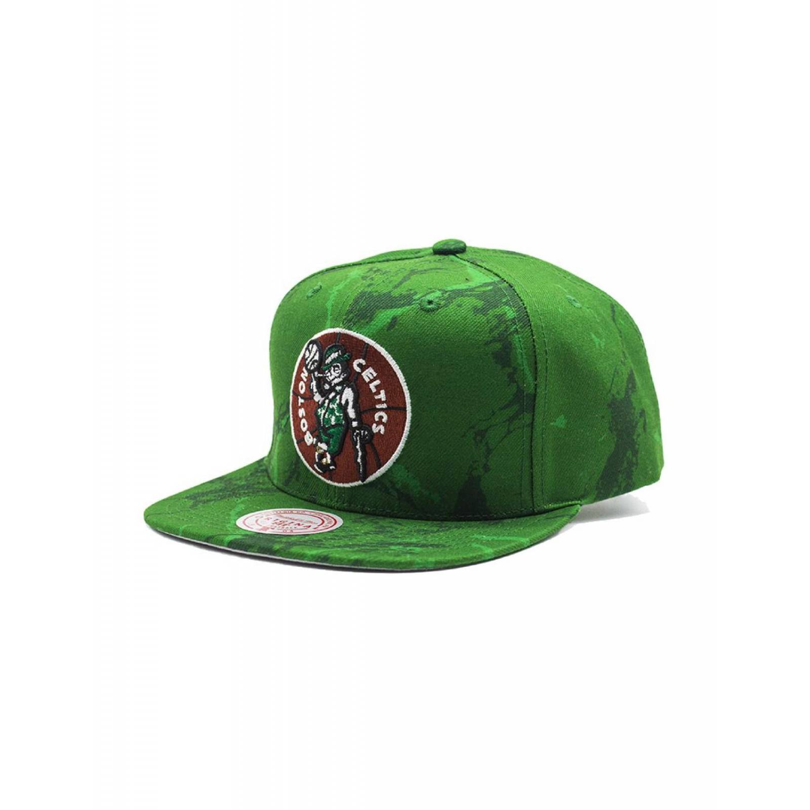 Gorra Mitchell & Ness Down for All Boston Celtics NBA Basquetbol Negro UNITALLA