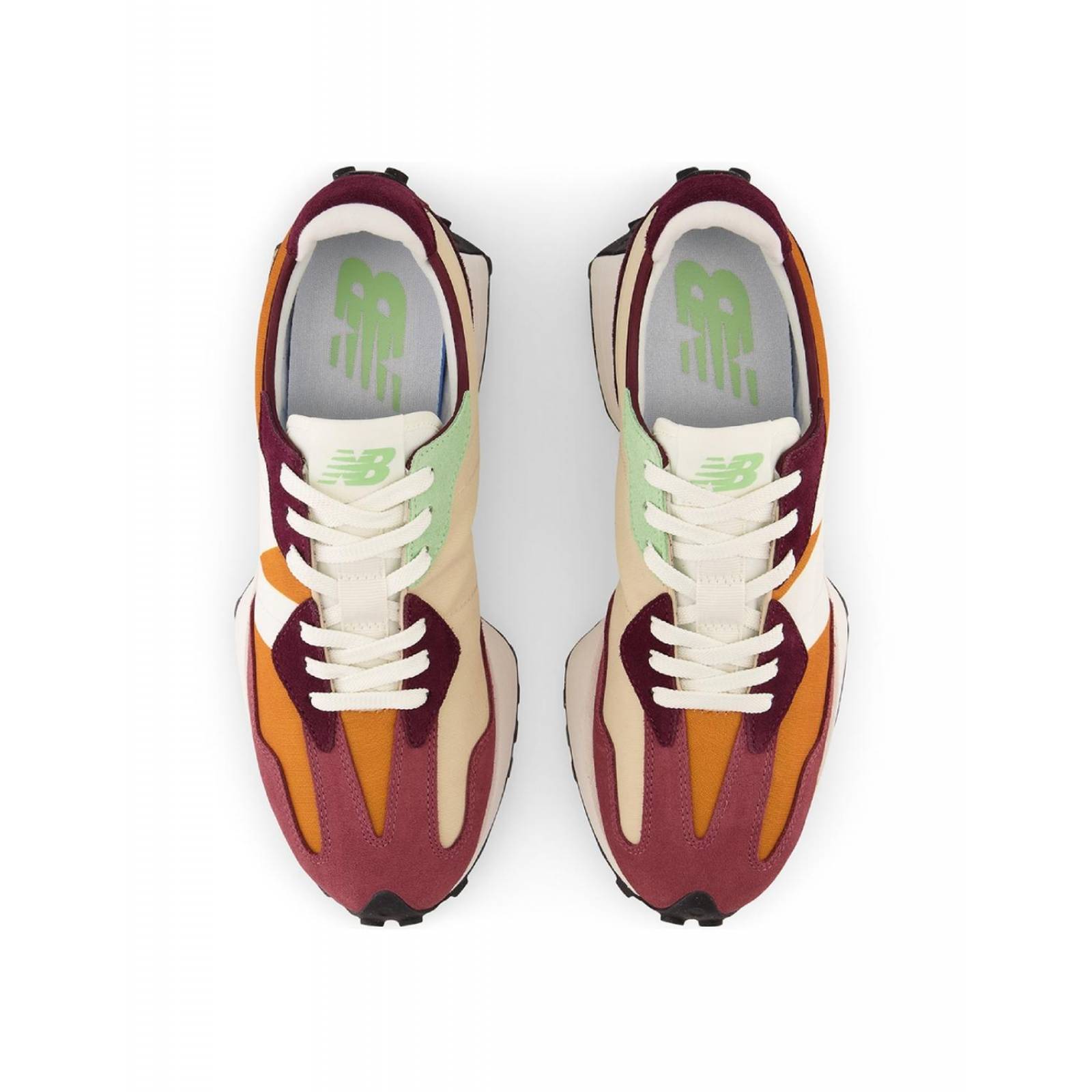 Tenis New Balance 327 Burgundy Hombre Casual Moda Caminar