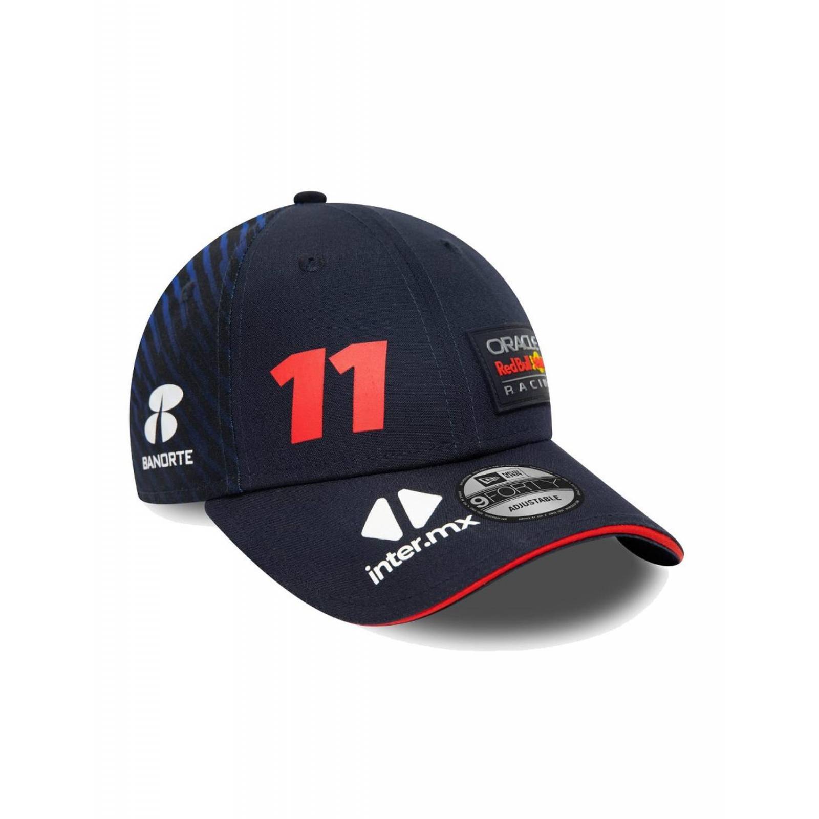Gorra New Era 9Forty Red Bull Racing Checo Pérez Azul Unitalla