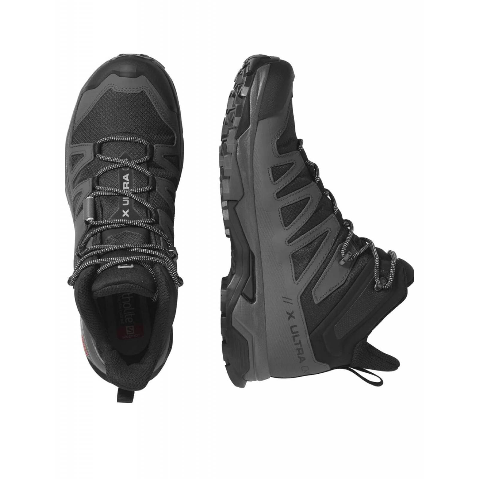 Botas Salomon X ULTRA 4 MID GTX BKGY M Hombre Senderismo Sport 