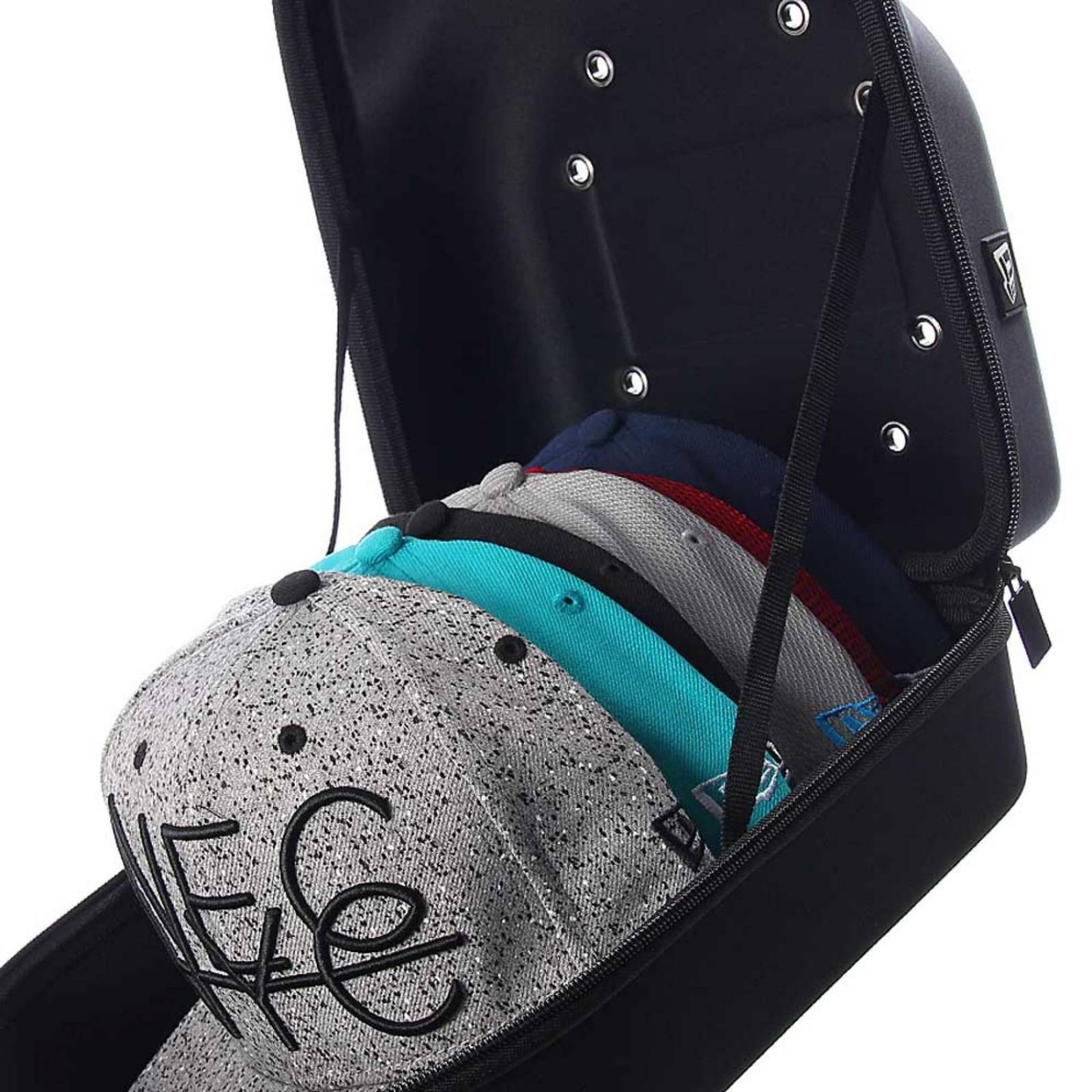 Porta Gorra New Era 6Pack Unisex Maleta Béisbol Basquetbol Negro UNITALLA