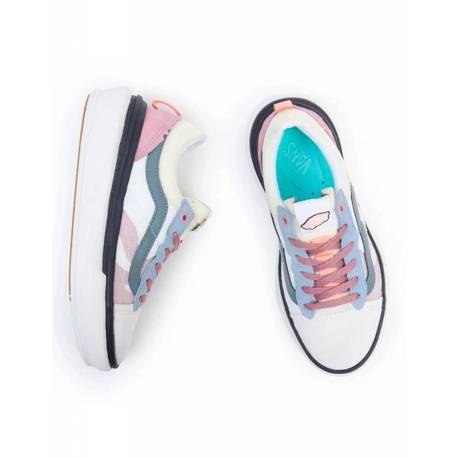 Tenis Vans Old Skool Overt Plus Mujer Casual .