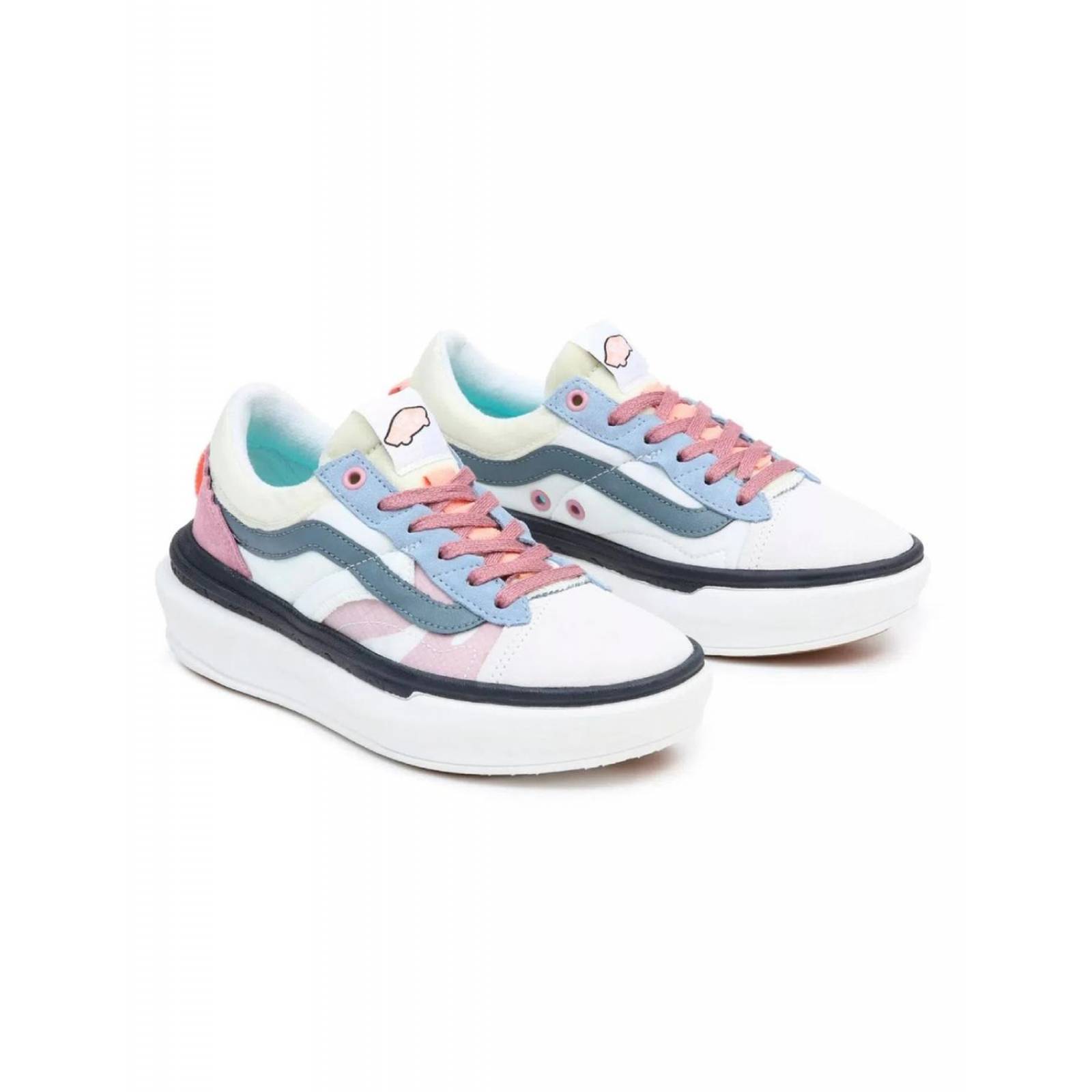 Tenis Vans Old Skool Overt Plus Mujer Casual .