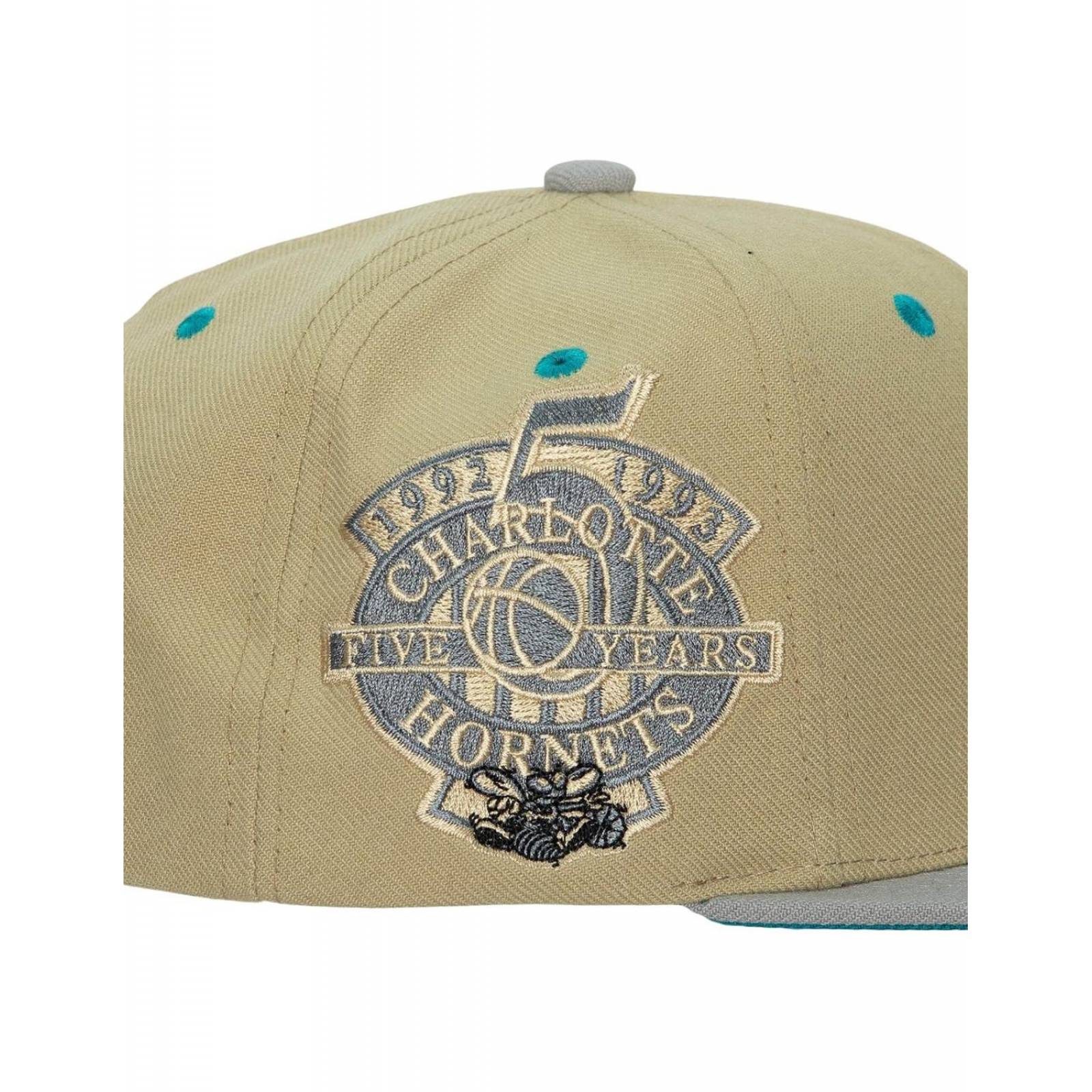 Gorra Mitchell and Ness Classic Canvas Charlotte Hornets NBA Basquetbol