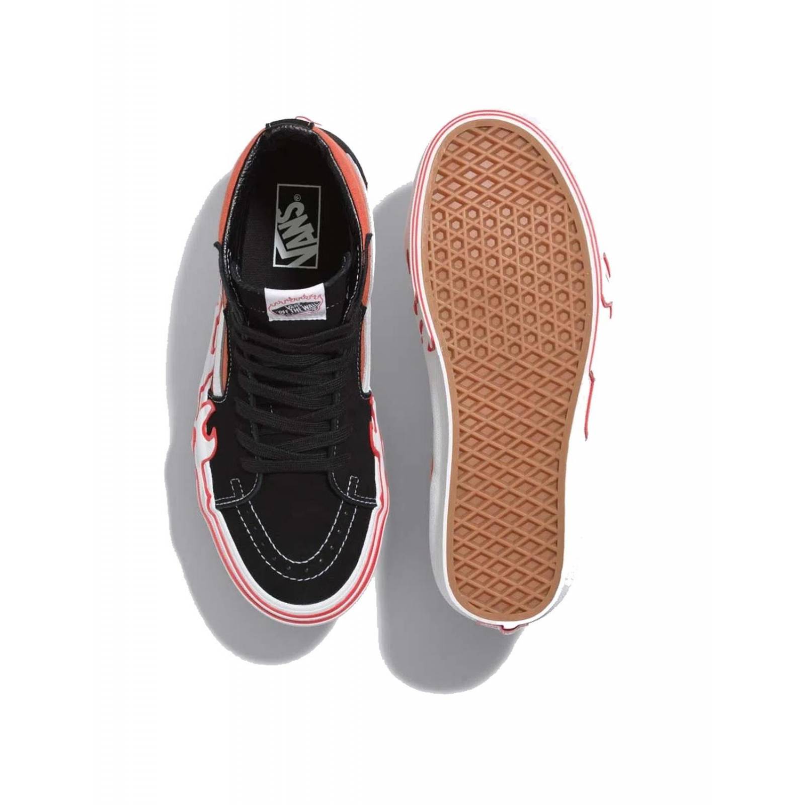 Tenis Vans Classics Sk8-Hi Flame Rojo Hombre Casual 